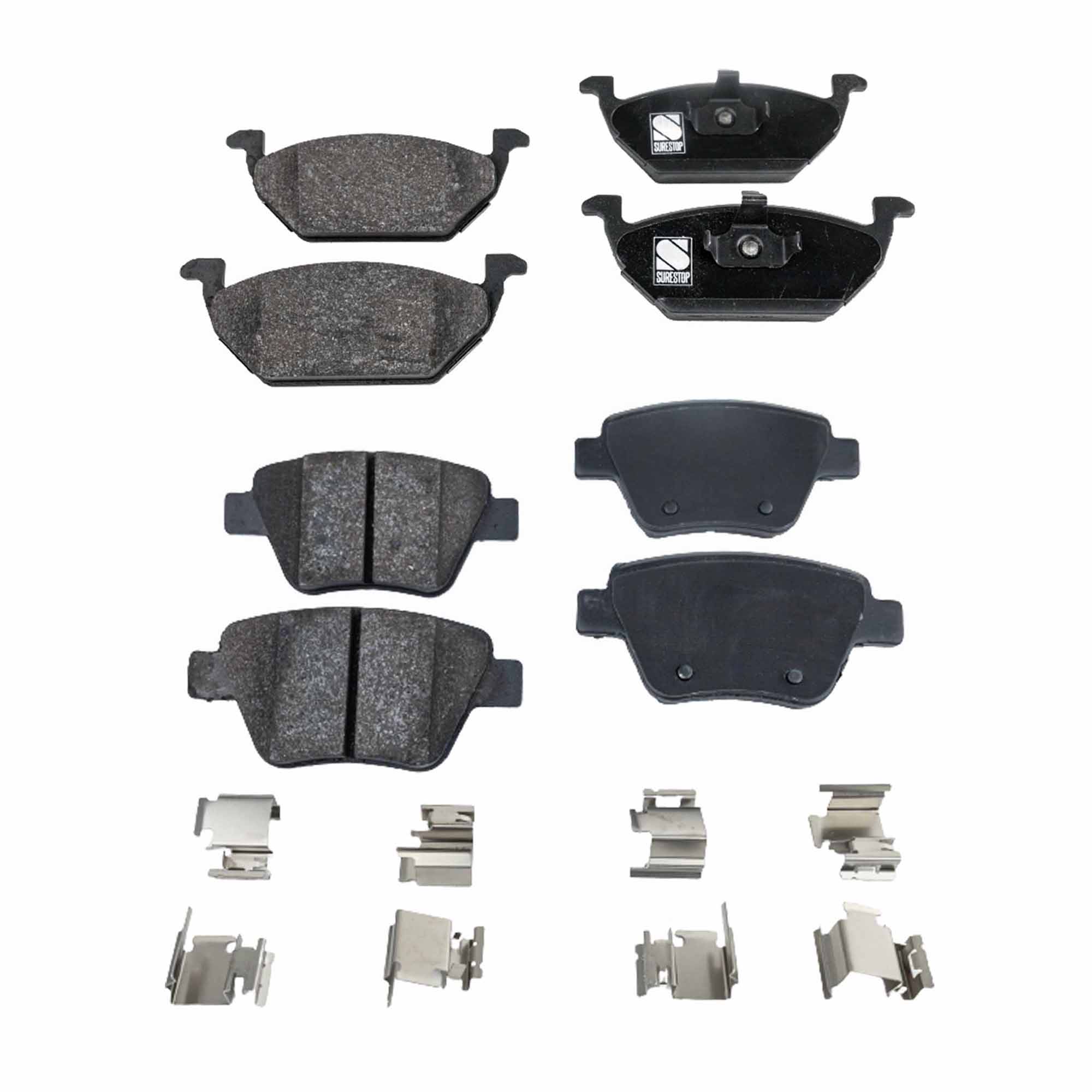 AM JETTA 11-18 FRONT AND REAR BRAKE PAD SET 4 Wheel Set SKU SET STPSSCP768-4 A OEM 1J0698151-1J0698151B 2K5698451