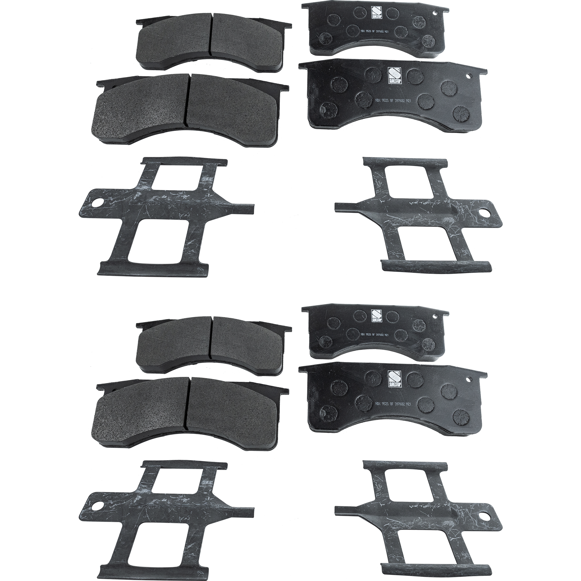 AM FL70-91-05 CV515-19-20 FRONT AND REAR BRAKE PAD SET 4 Wheel Set SKU SET STPSSCP769-4 OEM 12387805-2599722C91-2C4Z2001AA