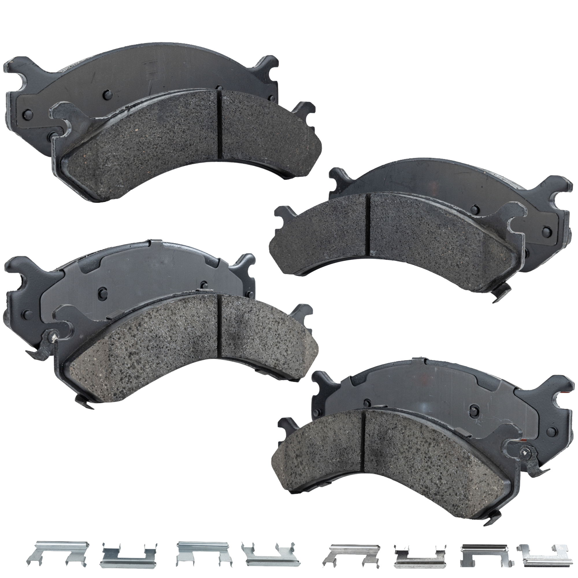 AM SILVERADO SIERRA 01-10 FRONT AND REAR BRAKE PAD SET 4 Wheel Set SKU SET STPSSCP784-4 F OEM 18026219-18042334-18044594-180