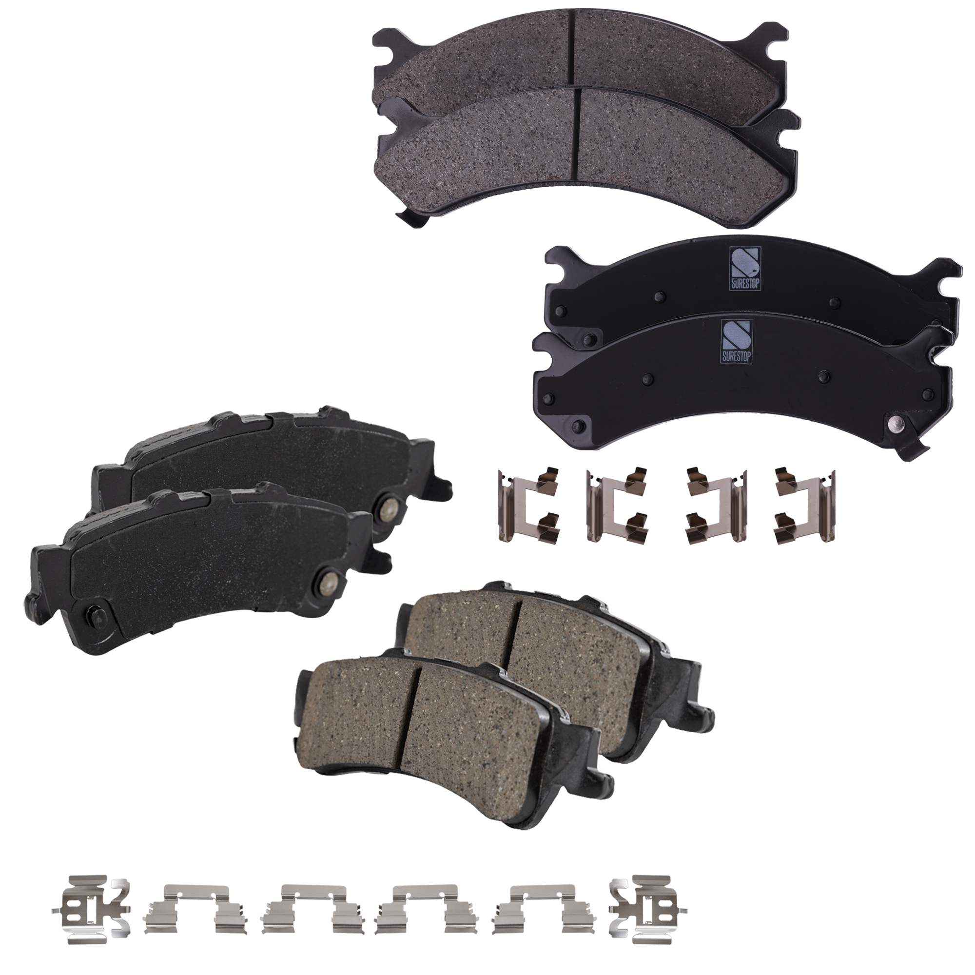 AM DEVILLE 00-05 DTS 06-11 FRONT AND REAR BRAKE PAD SET 4 Wheel Set SKU SET STPSSCP784 OEM 18026219-18042334-18044594-180