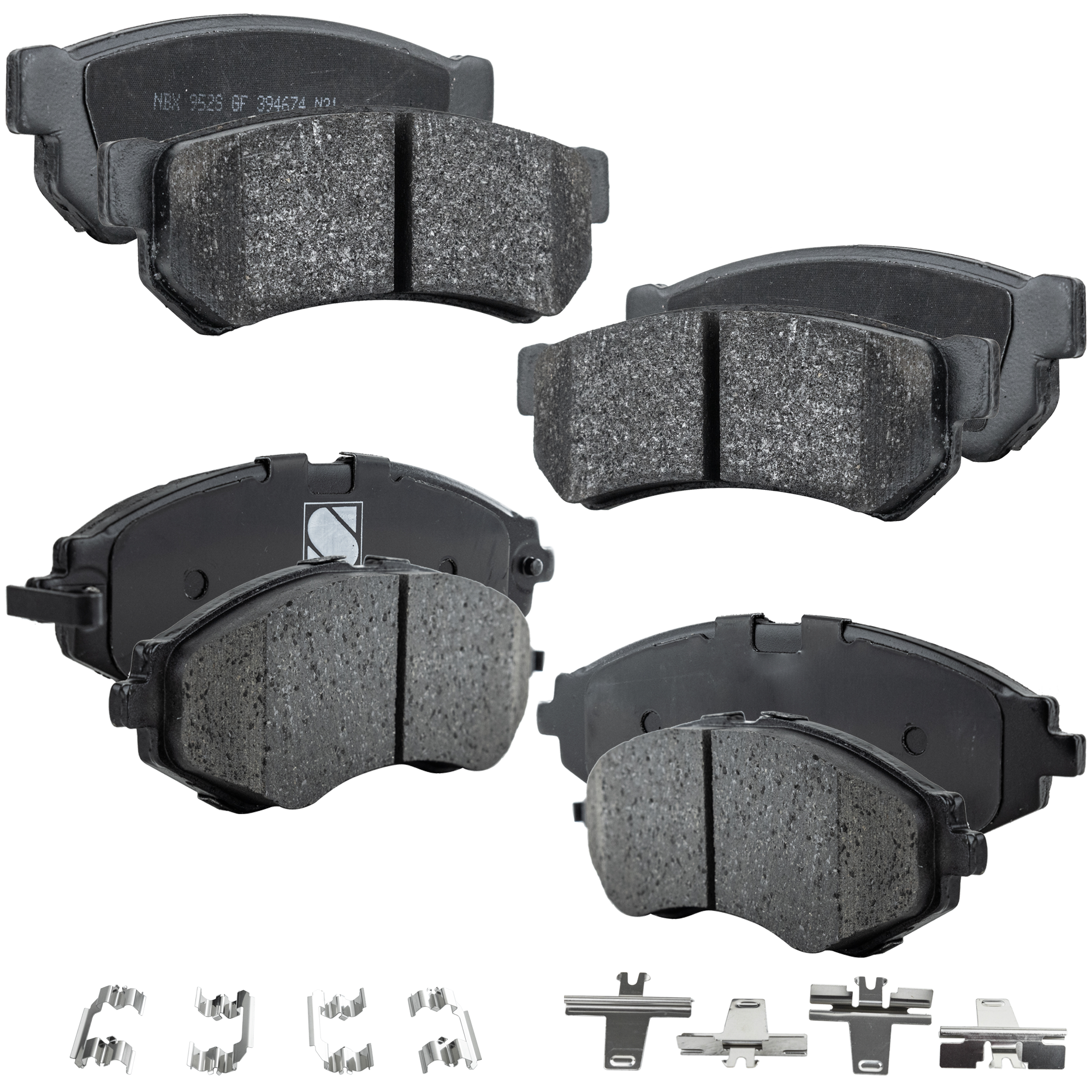 AM FORENZA 07-08 OPTRA 07-07 FRONT AND REAR BRAKE PAD SET 4 Wheel Set SKU SET STPSSCP797-4 D OEM 96253383-5550085Z10-96800089