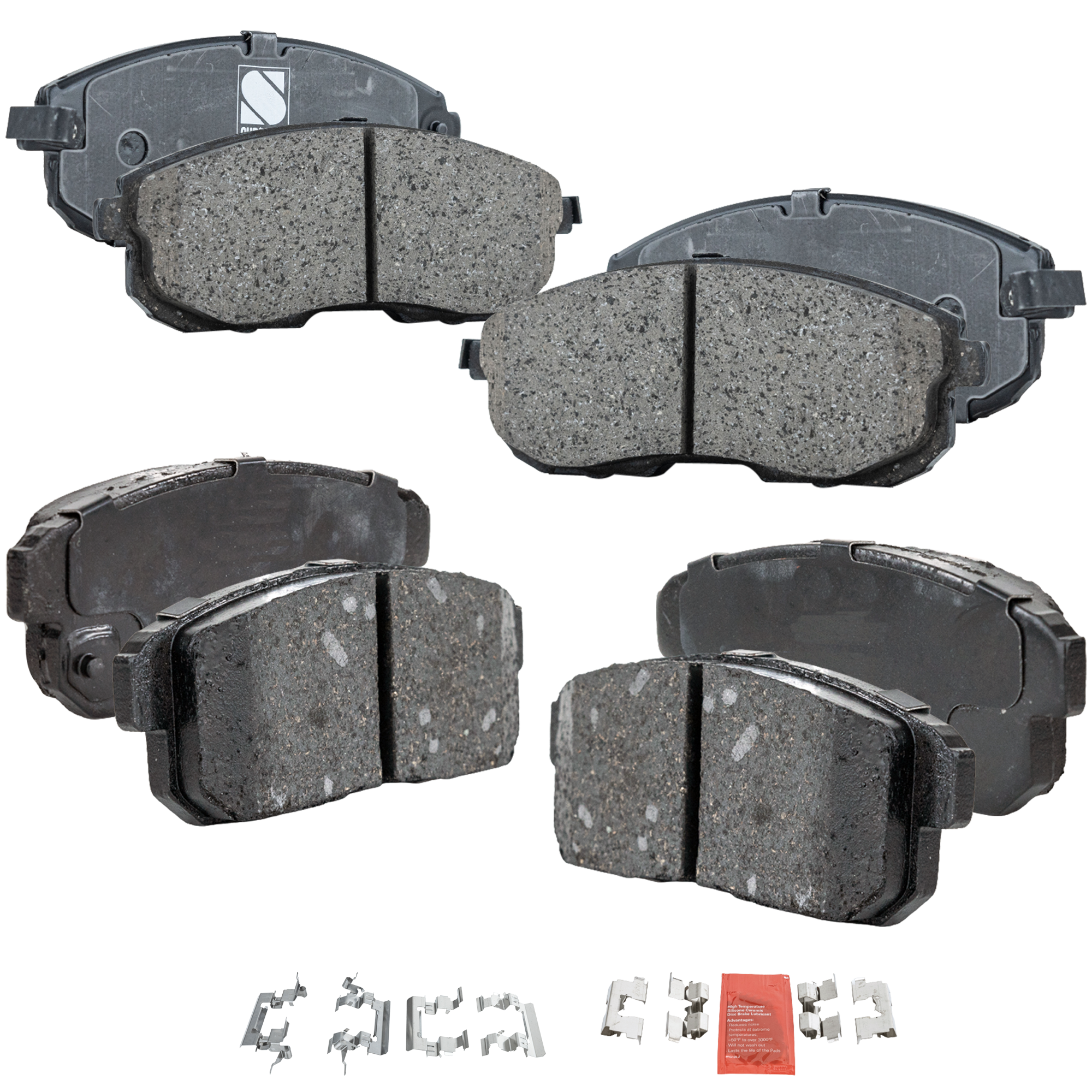 AM I35-02-04 MAXIMA 02-03 FRONT AND REAR BRAKE PAD SET 4 Wheel Set SKU SET STPSSCP815A 4 OEM 410605Y725-410605Y790-410608J0