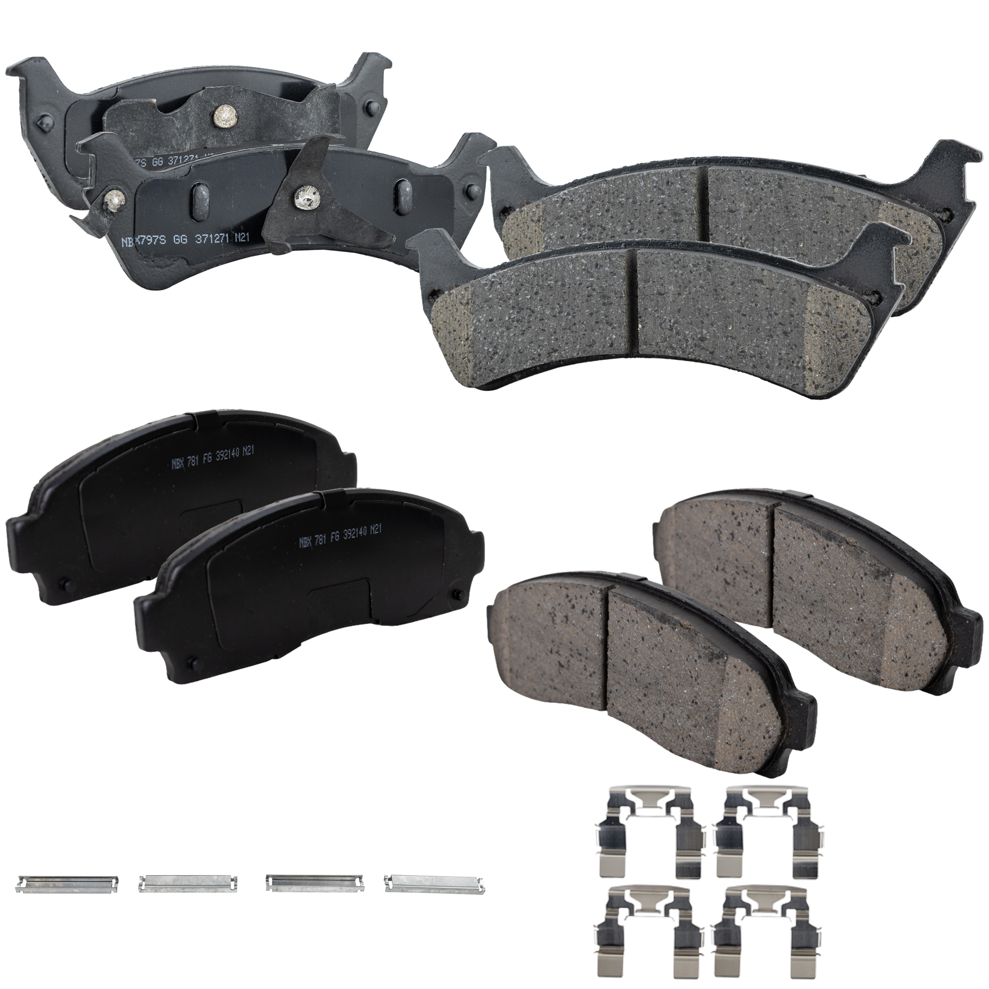 AM EXPLORER SPORT 01-01 FRONT AND REAR BRAKE PAD SET 4 Wheel Set SKU SET STPSSCP833-4 OEM 1F6049280-1F6049280A 1L2Z2001A