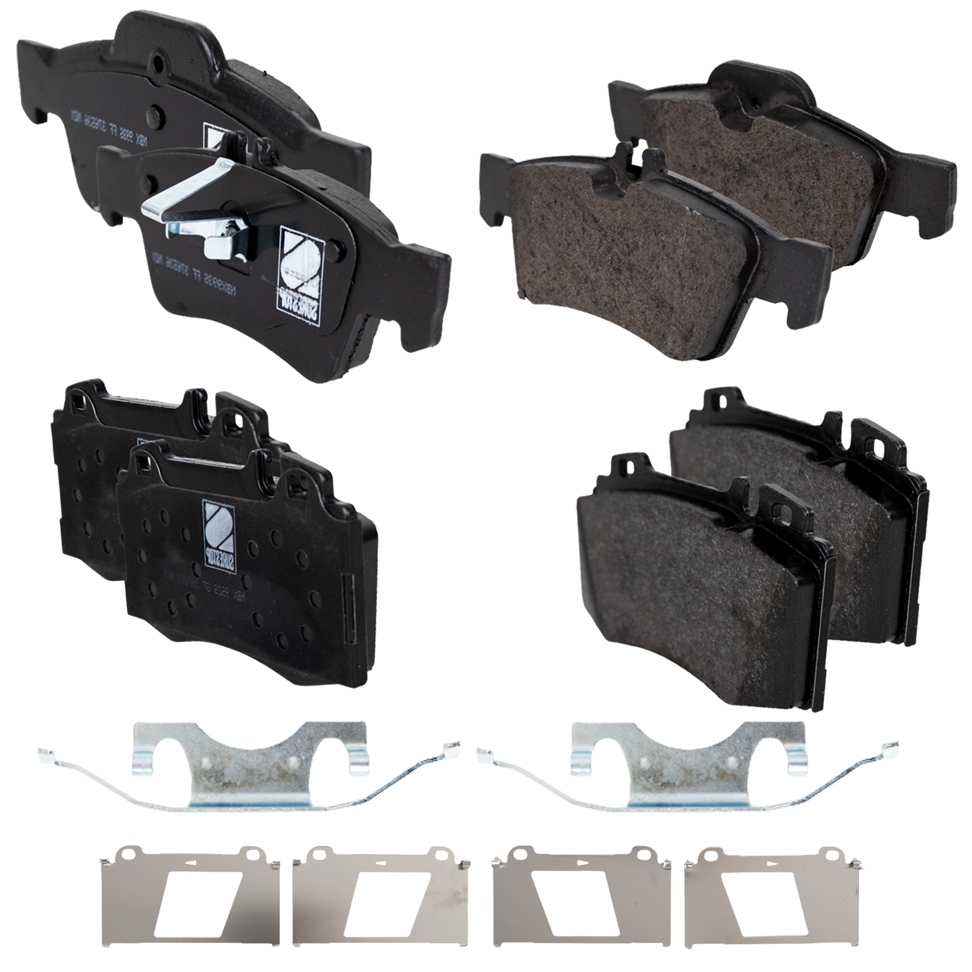 AM CLS500-06-06 CLS550-07-07 FRONT AND REAR BRAKE PAD SET 4 Wheel Set SKU SET STPSSCP847-4 A OEM 0004230230-0034205120-00442044