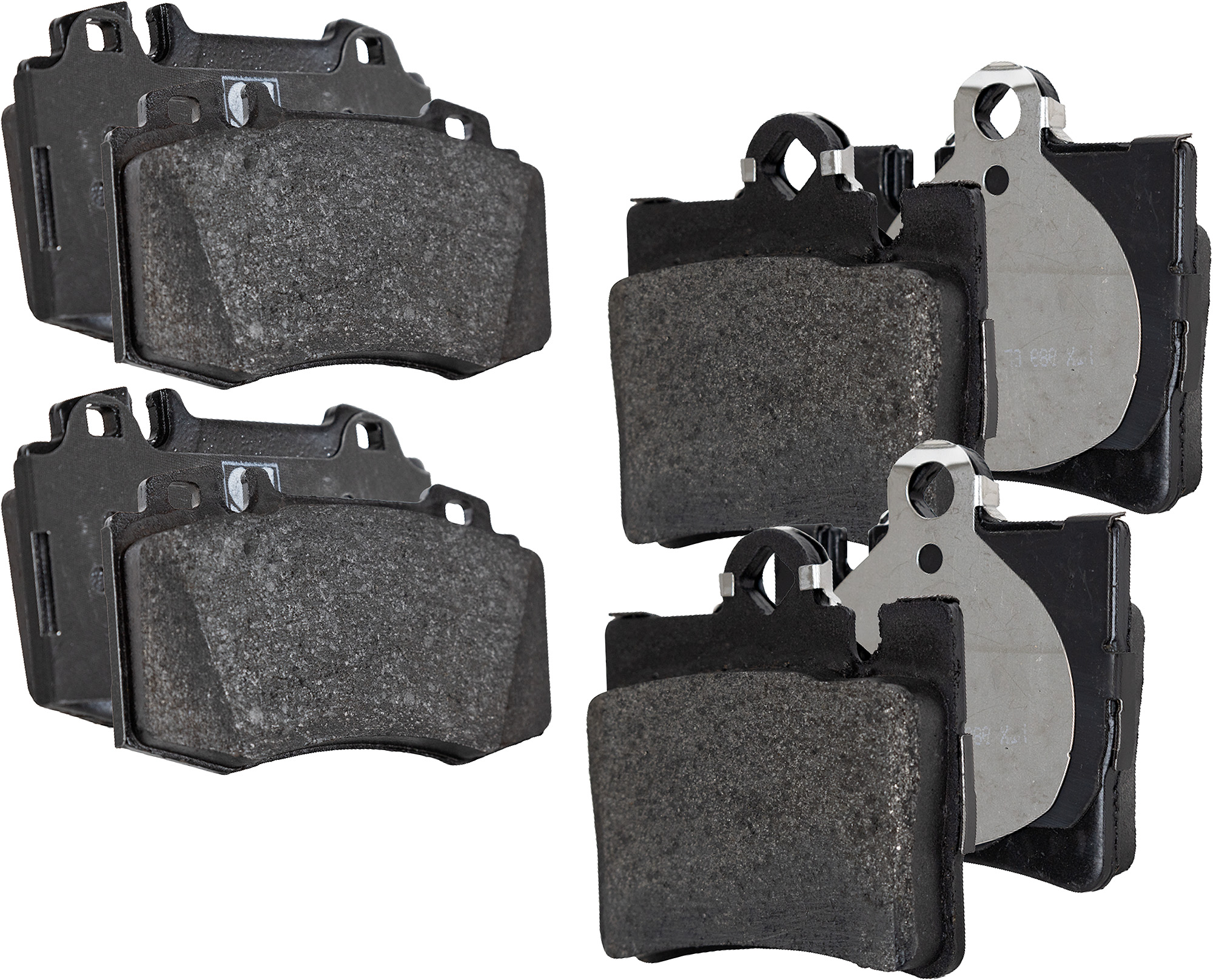 AM CL500 S430 S500-00-02 FRONT AND REAR BRAKE PAD SET 4 Wheel Set SKU SET STPSSCP847-4 OEM 0034200520-0034200820-00342018