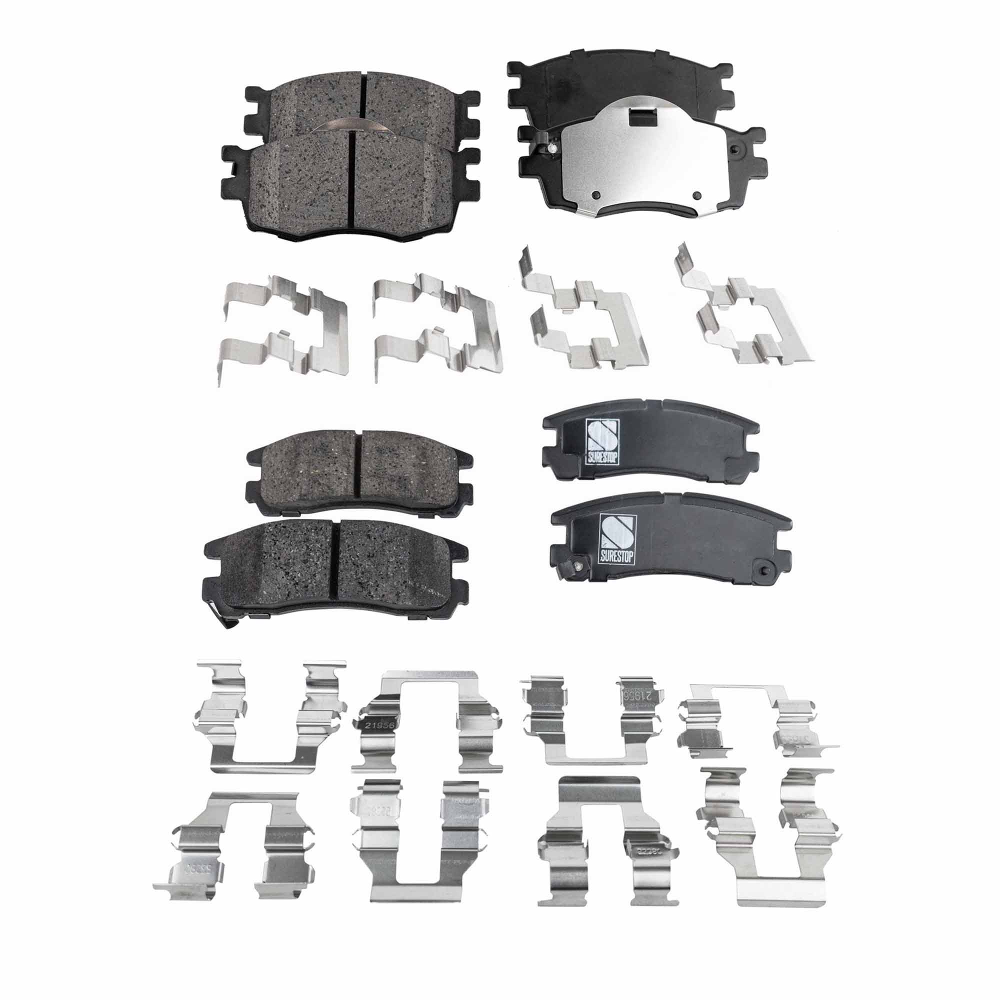 AM GALANT 00-11 FRONT AND REAR BRAKE PAD SET 4 Wheel Set SKU SET STPSSCP866-4 C OEM 5191217AA 5191229AA 4605A261-4