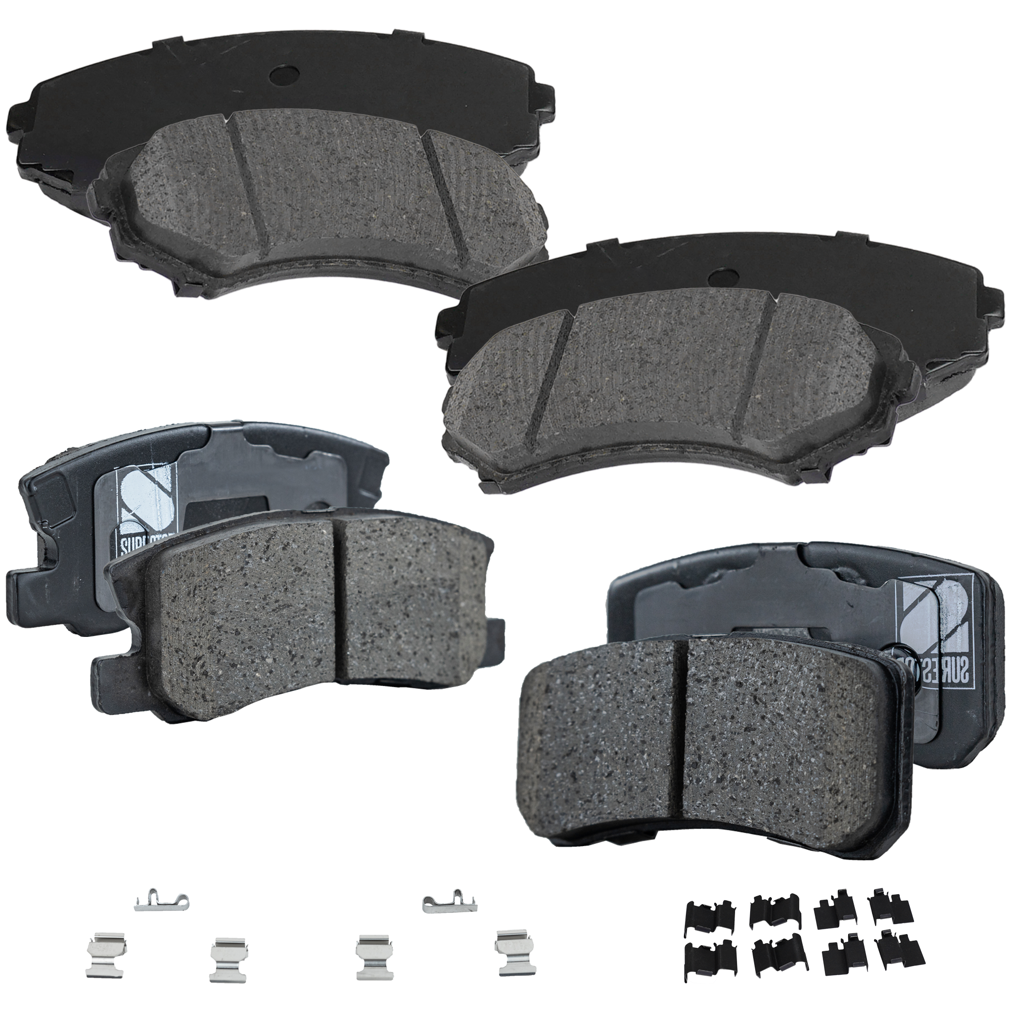 AM MONTERO 01-06 ENDEAVOR 04-11 FRONT AND REAR BRAKE PAD SET 4 Wheel Set SKU SET STPSSCP867-4 B OEM 4605A265-4605A487-68020256AA 6