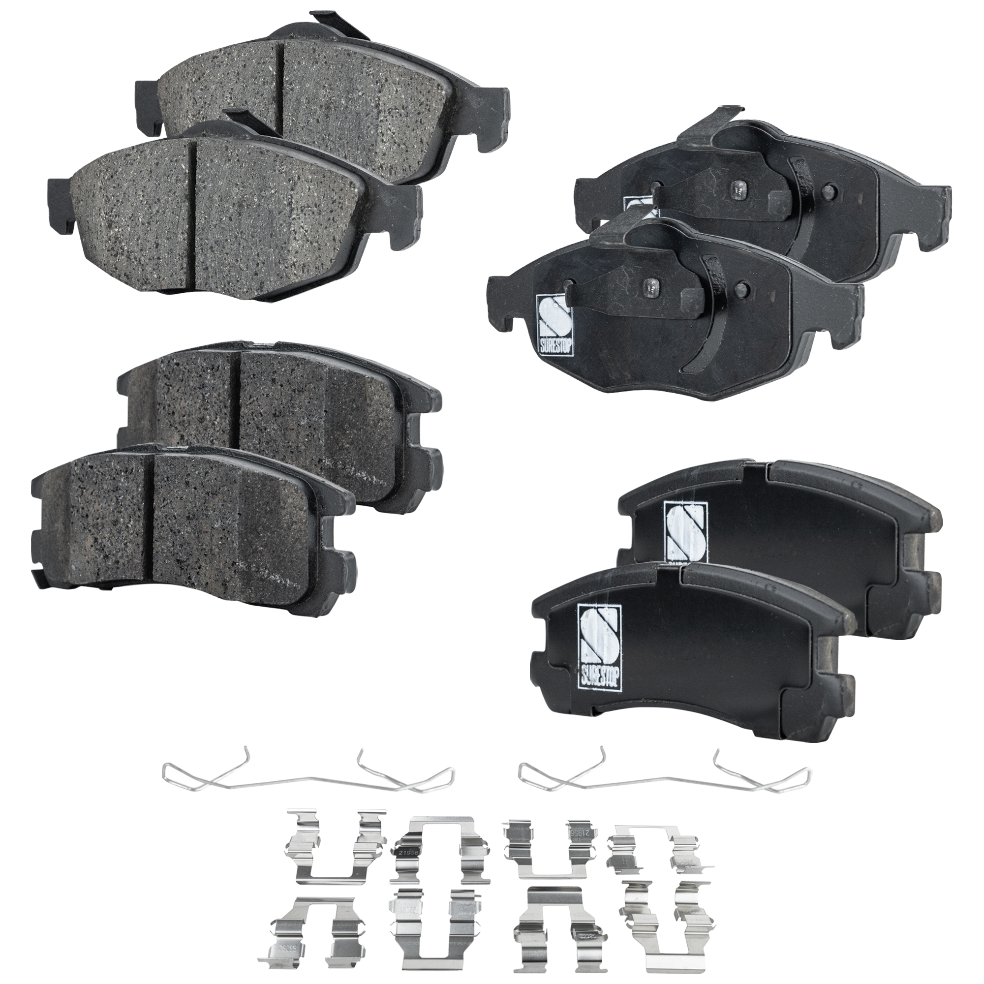 AM SEBRING STRATUS 01-05 FRONT AND REAR BRAKE PAD SET 4 Wheel Set SKU SET STPSSCP869 OEM 5018939AA 5018942AA 5018945AA