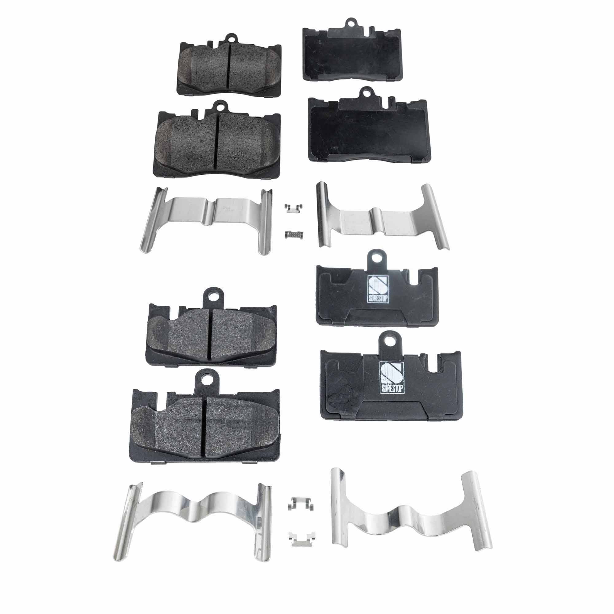 AM LS430-01-06 FRONT AND REAR BRAKE PAD SET 4 Wheel Set SKU SET STPSSCP870-4 OEM 0446550170-0446550171-04465502