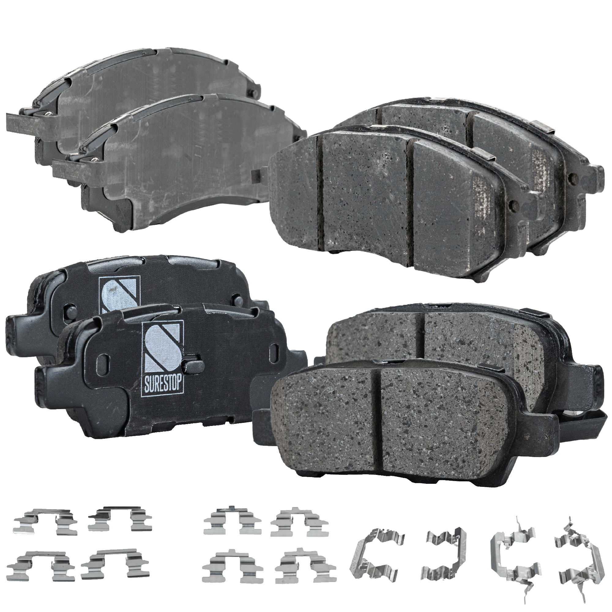 AM Q70-14-19 Q70L 15-19 FRONT AND REAR BRAKE PAD SET 4 Wheel Set SKU SET STPSSCP888-4 D OEM 41060AR090-41060AT30J 41060EG0