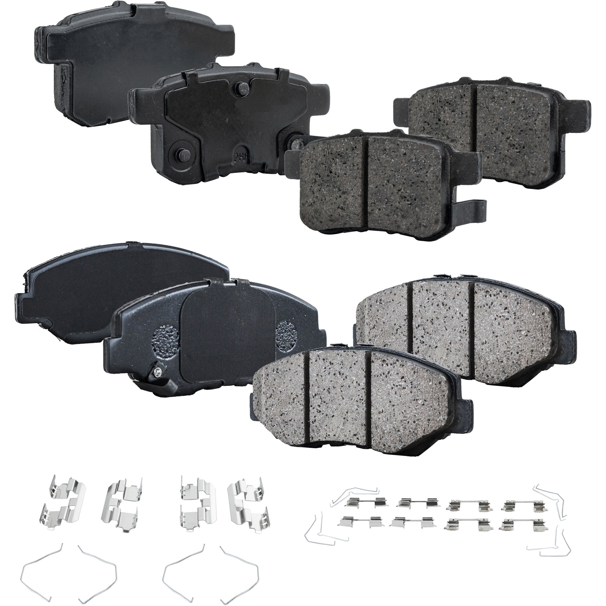 AM ACCORD 08-17 FRONT AND REAR BRAKE PAD SET 4 Wheel Set SKU SET STPSSCP914-4 D OEM 45022S9AA01-45022S9AA02-45022S
