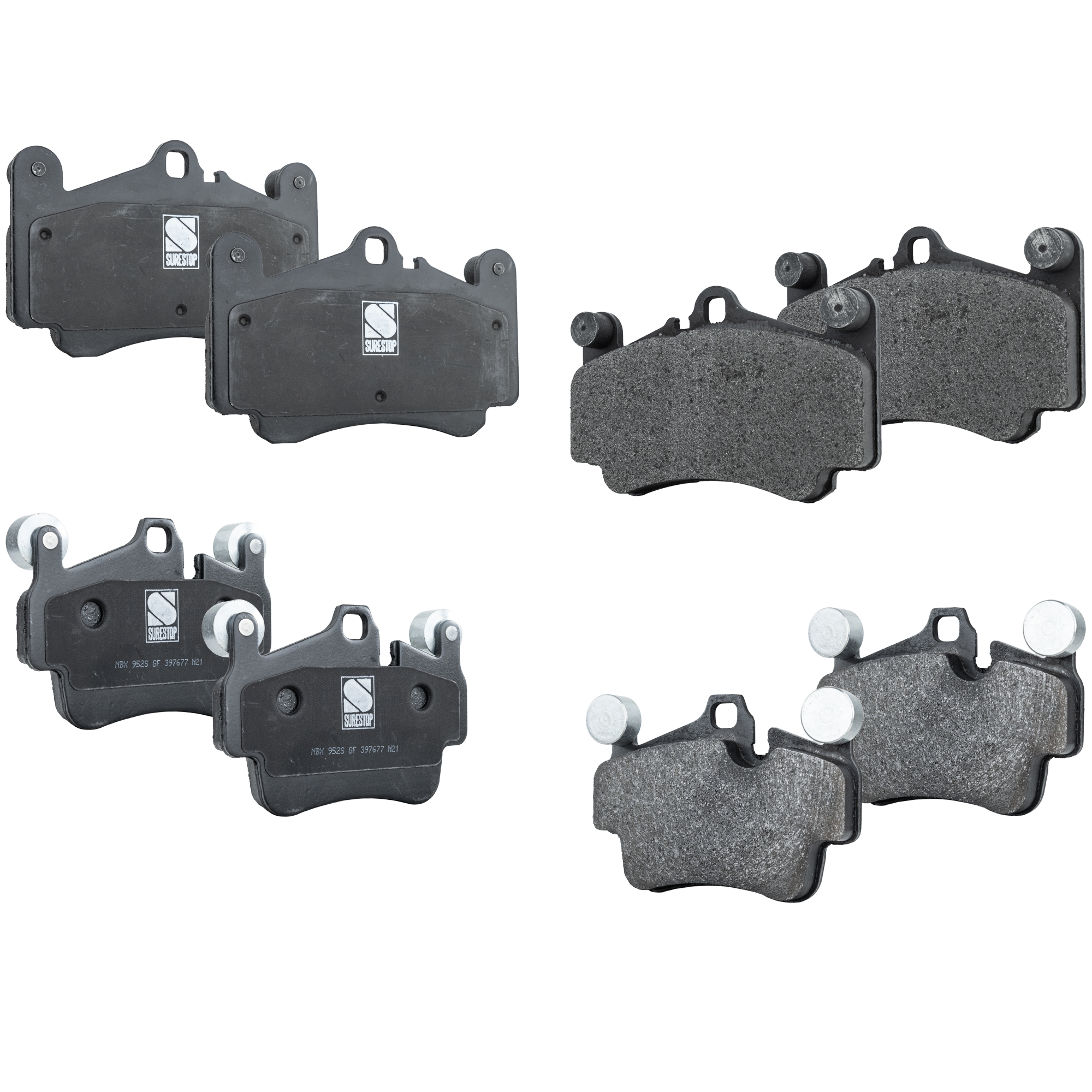 AM PORSCHE 911-06-12 FRONT AND REAR BRAKE PAD SET 4 Wheel Set SKU SET STPSSCP916-4 OEM 99735193902-99735193903-997351