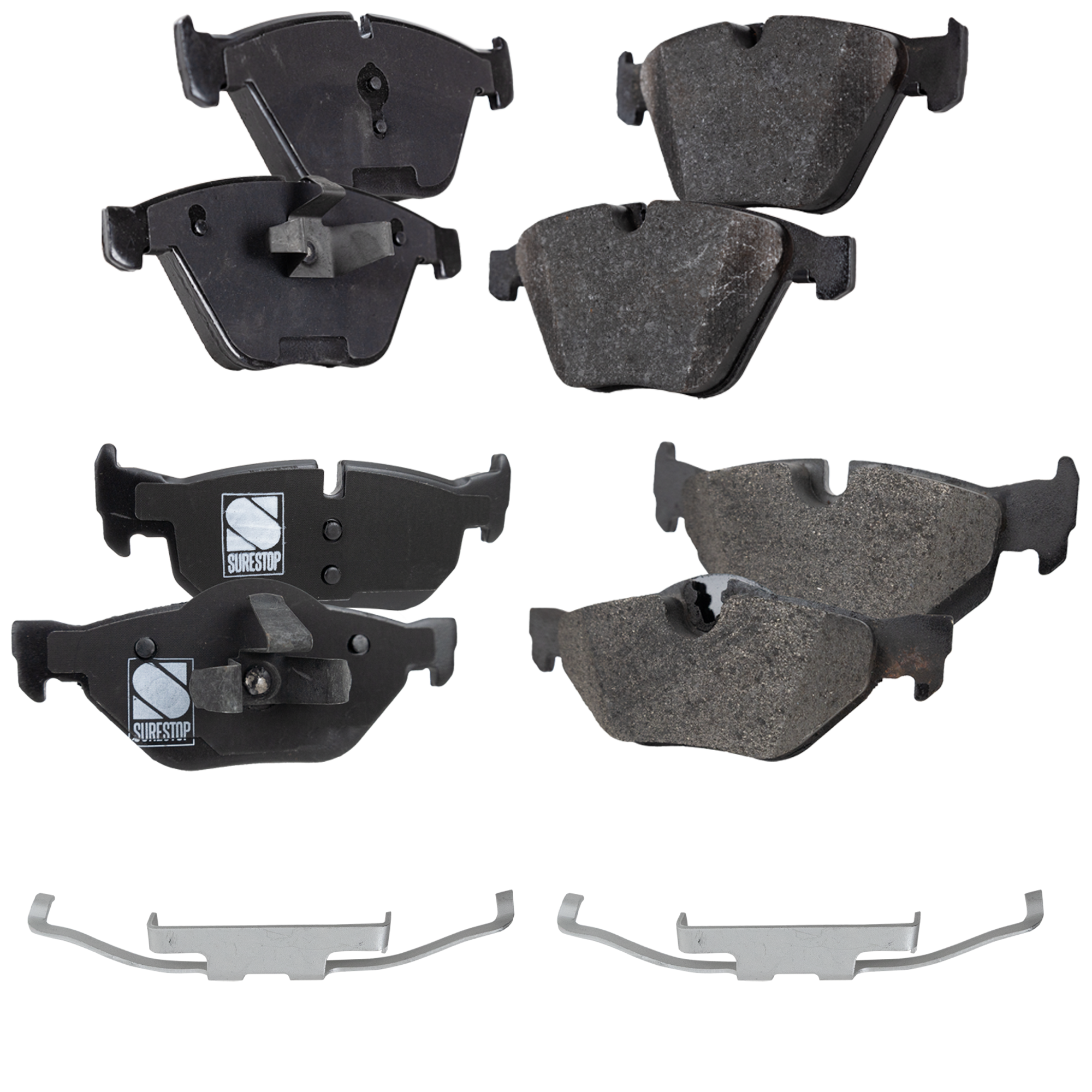AM X1-13-14 FRONT AND REAR BRAKE PAD SET 4 Wheel Set SKU SET STPSSCP918A 4 OEM 34116780711-34116790759-342167