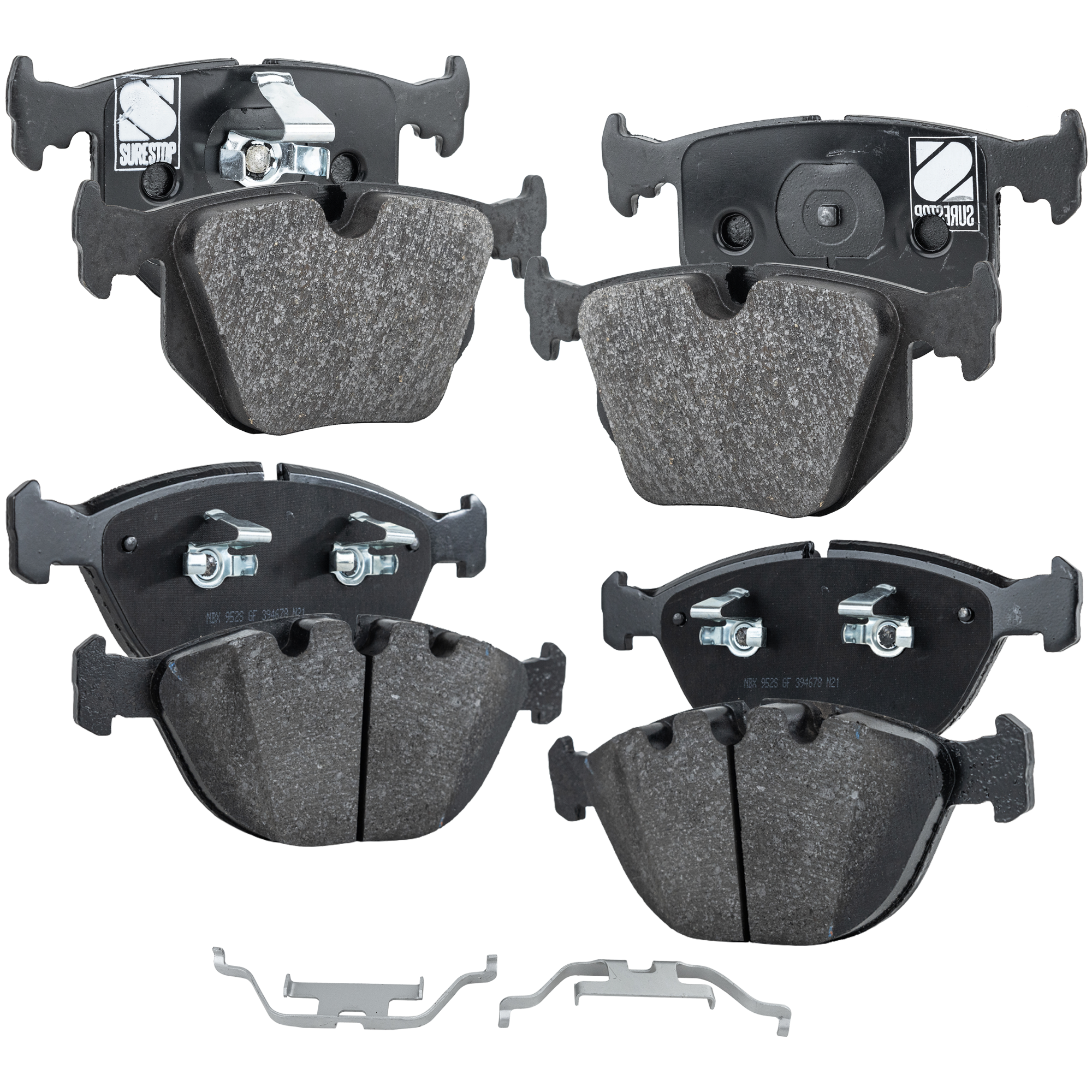 AM X5-02-06 FRONT AND REAR BRAKE PAD SET 4 Wheel Set SKU SET STPSSCP920-4 OEM 3-411-675-635-034-110-000-000-000-000