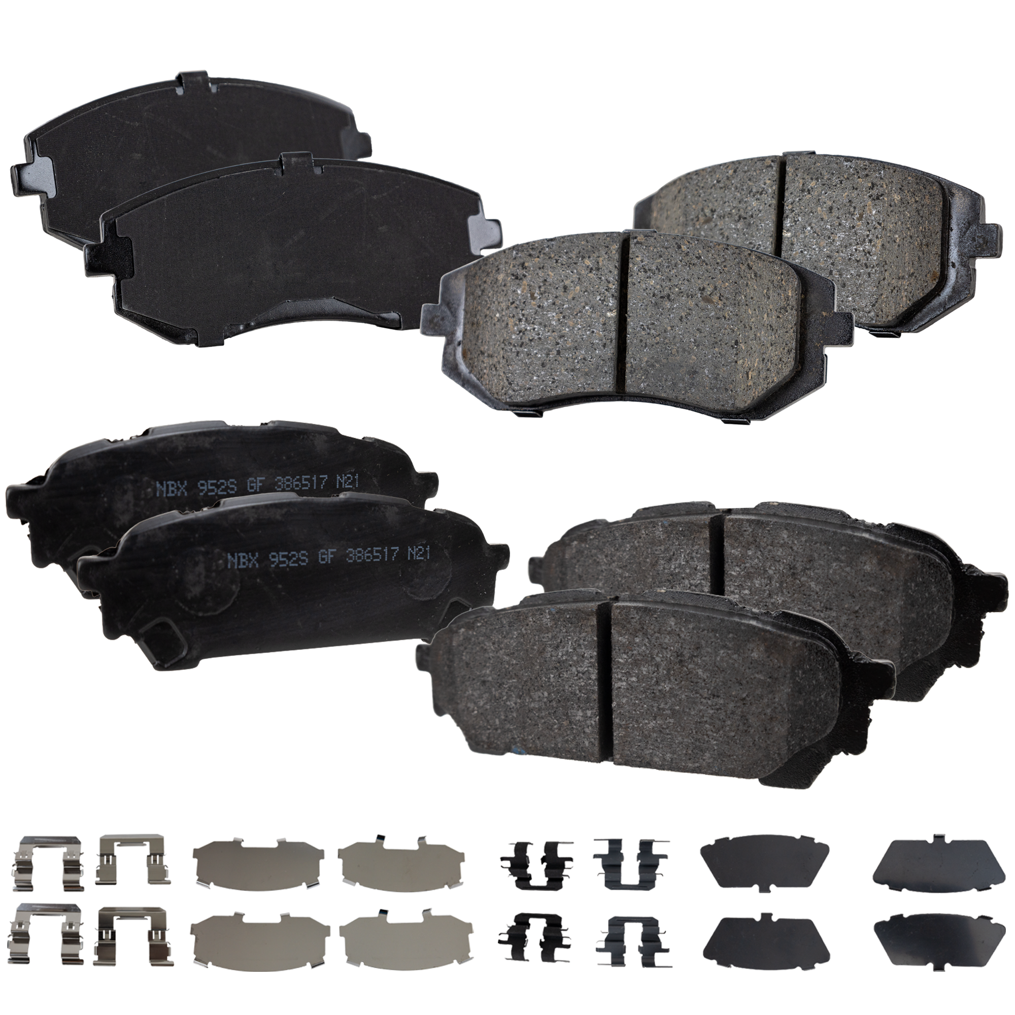 AM 9-2X 05-06 FRONT AND REAR BRAKE PAD SET 4 Wheel Set SKU SET STPSSCP929-4 A OEM 26296AE160-26296FE020-26296FE0