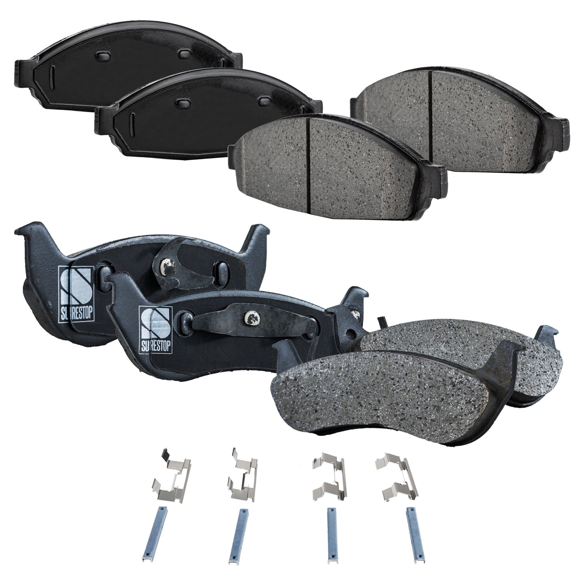 AM TOWN CAR 03-11 FRONT AND REAR BRAKE PAD SET 4 Wheel Set SKU SET STPSSCP931-4 A OEM 3W1Z2001AA 3W1Z2001BA 3W1Z2001