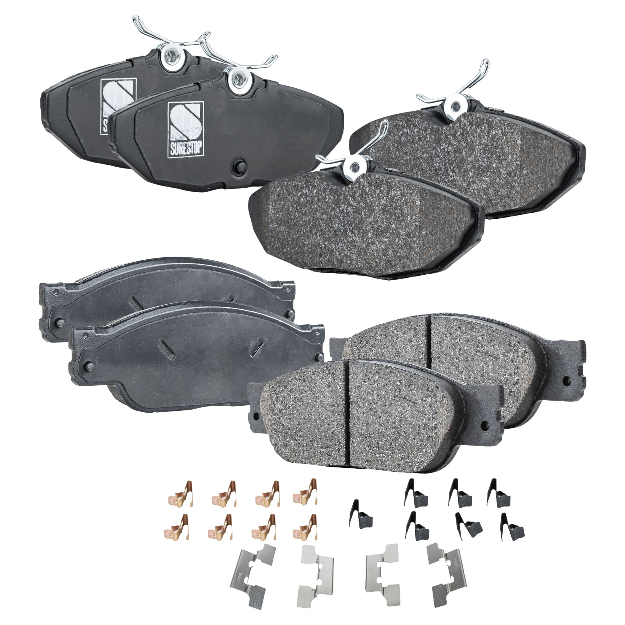 AM LS 06-06 S TYPE 00-05 FRONT AND REAR BRAKE PAD SET 4 Wheel Set SKU SET STPSSCP933-4 OEM C2C15990 C2C20686 XR837417-6W4
