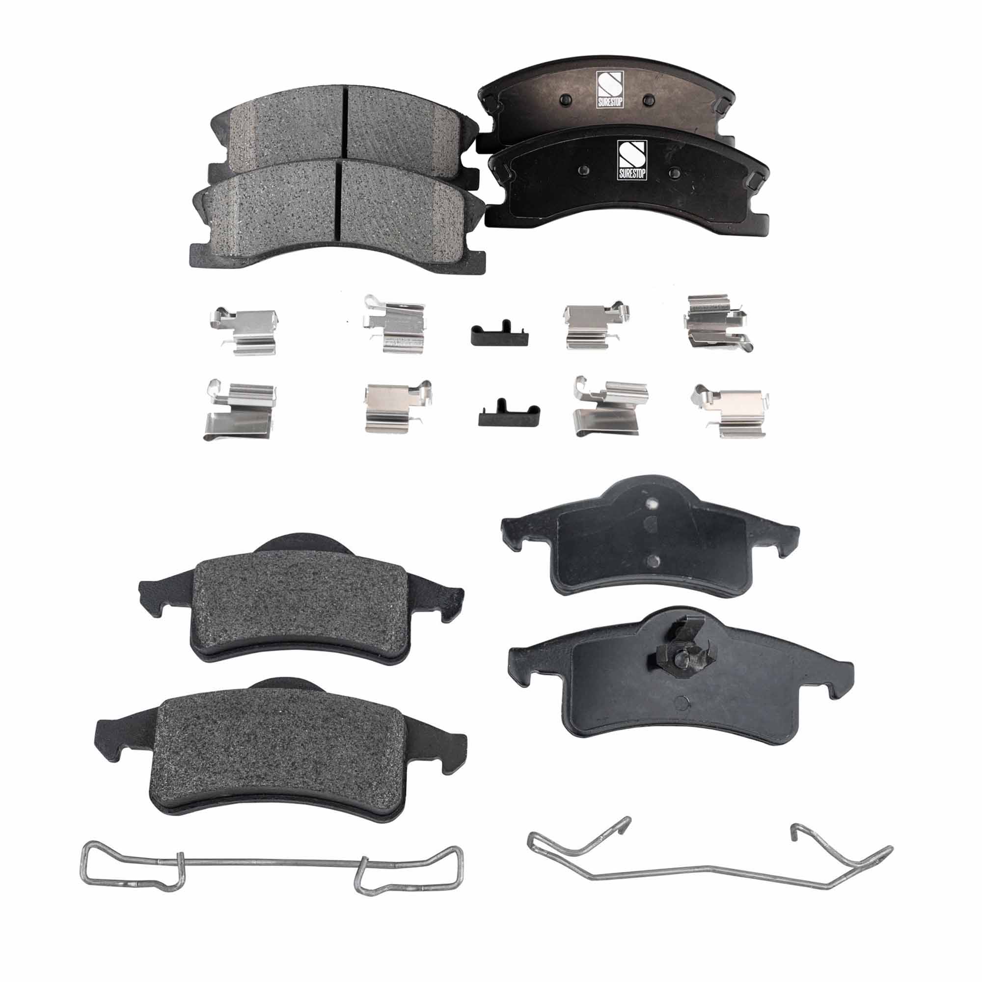 AM GRAND CHEROKEE 99-04 FRONT AND REAR BRAKE PAD SET 4 Wheel Set SKU SET STPSSCP945-4 OEM 5093183AA 5093183AB 5011970AA