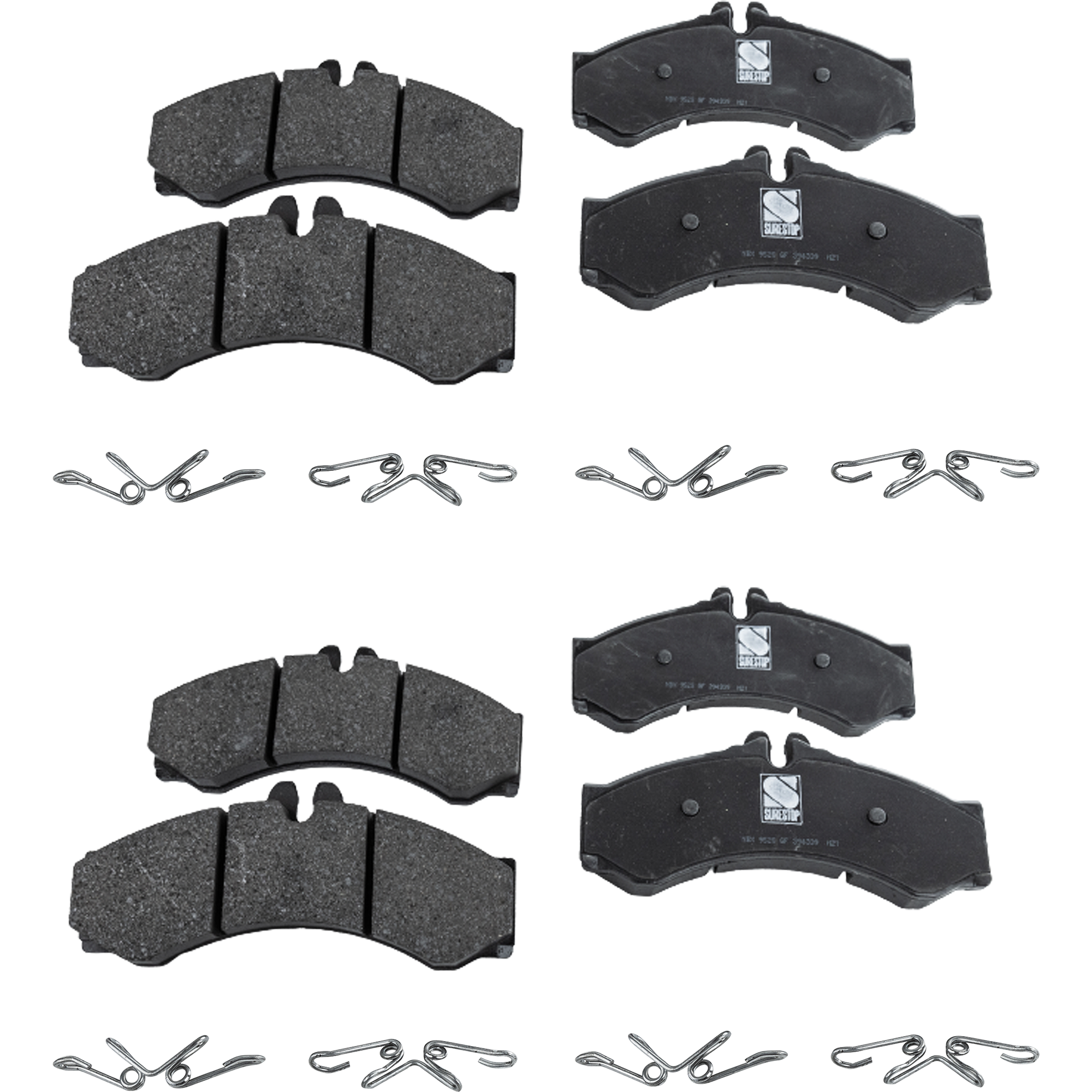 AM SPRINTER 3500-03-06 FRONT AND REAR BRAKE PAD SET 4 Wheel Set SKU SET STPSSCP949-4 A OEM 0024204120-0034201720-00542086