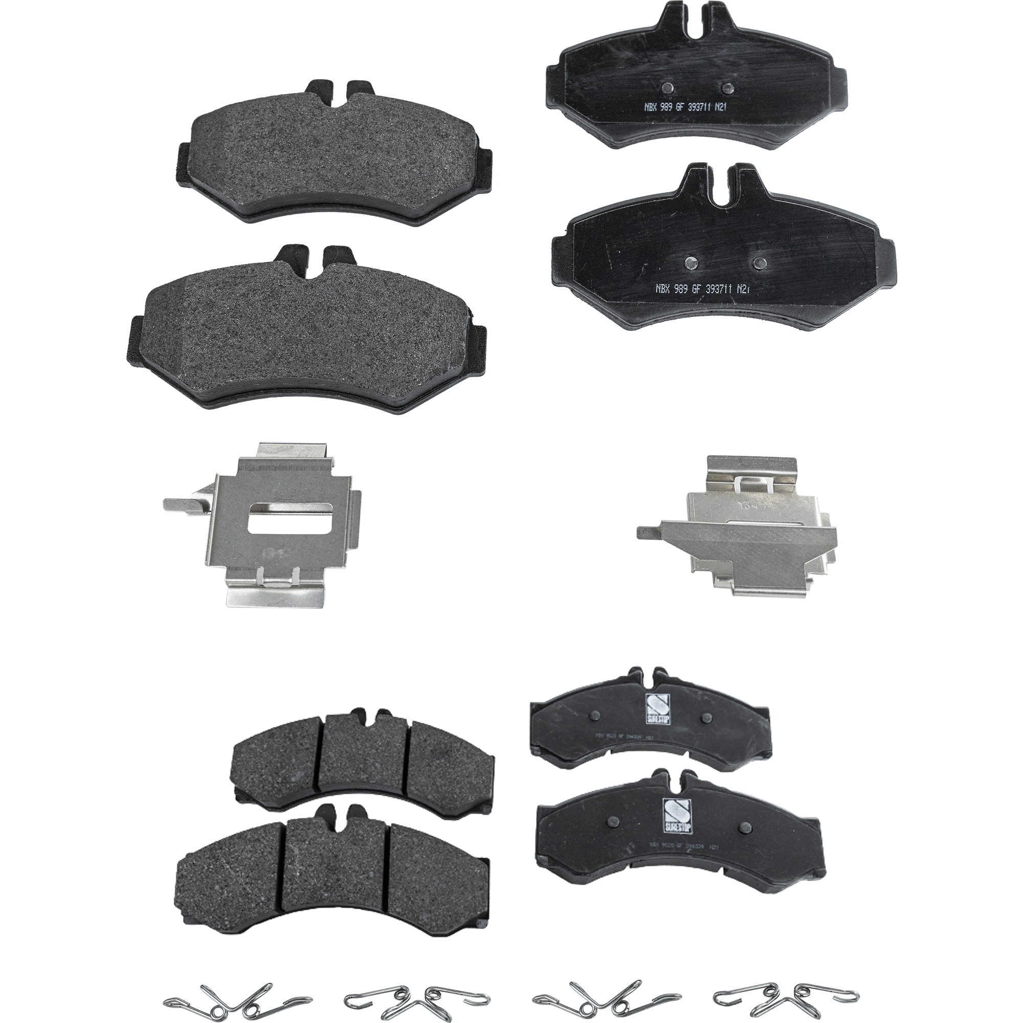 AM SPRINTER 2500-03-06 SPRINTER 3500-05-06 FRONT AND REAR BRAKE PAD SET 4 Wheel Set SKU SET STPSSCP949-4 B OEM 0024204120-0034201720-00542086