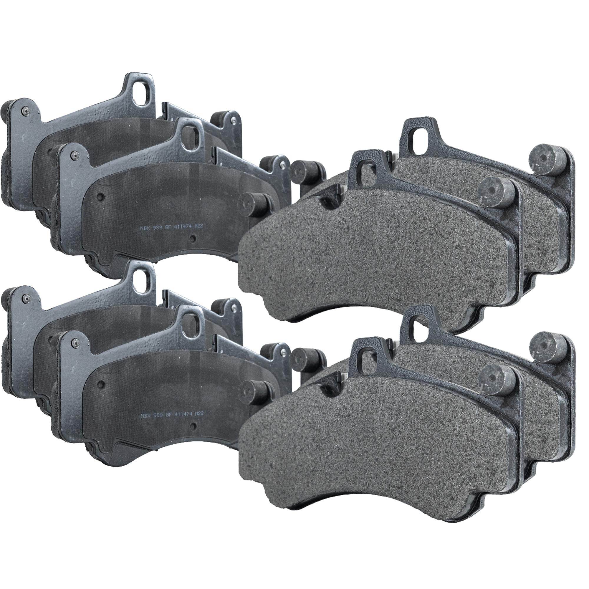 AM PORSCHE 911-01-13 BOXSTER 05-12 FRONT BRAKE PAD SET 4 Wheel Set SKU SET STPSSCP991-4 A OEM 98035193900-99635194700-996351