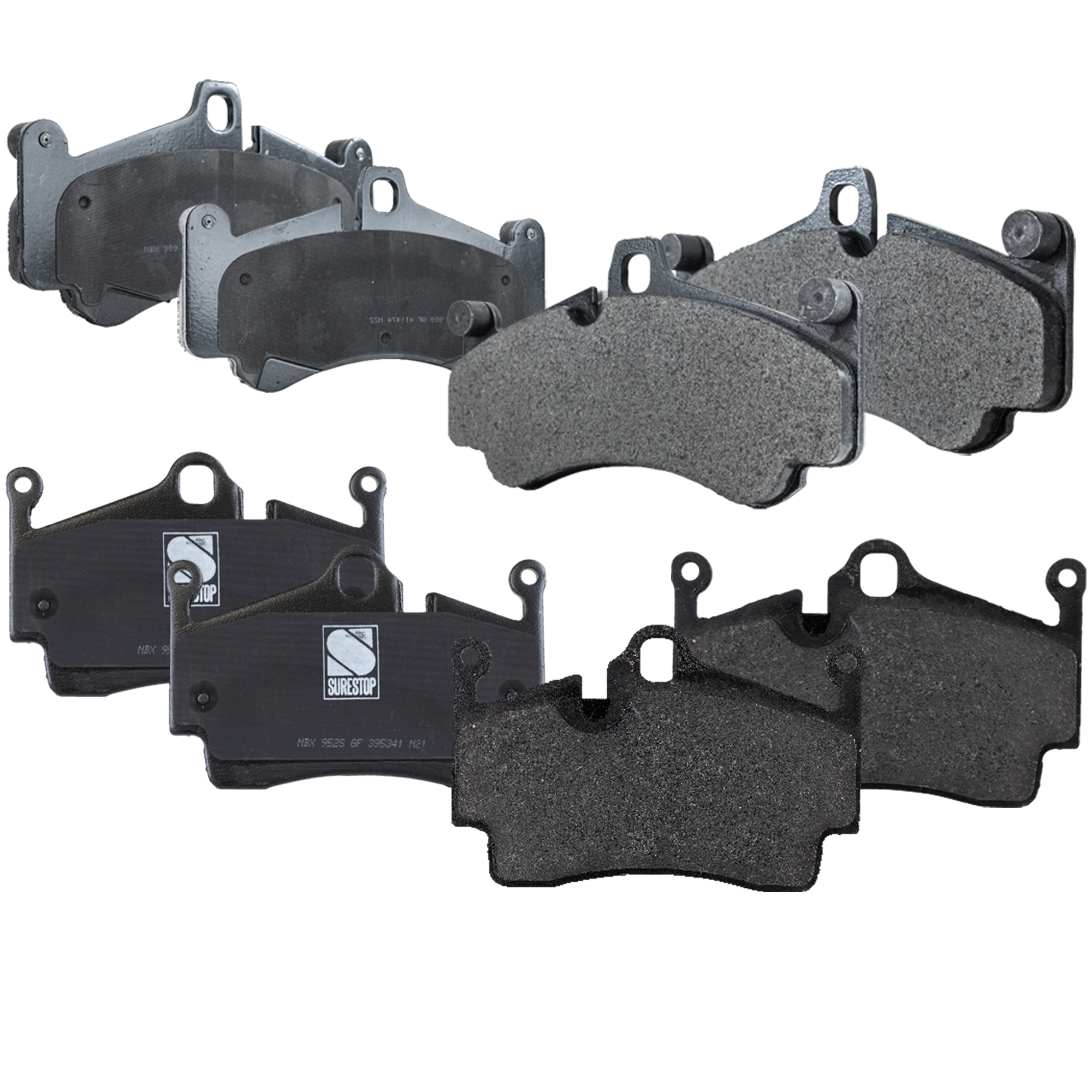 AM BOXSTER 09-11 CAYMAN 09-09 FRONT AND REAR BRAKE PAD SET 4 Wheel Set SKU SET STPSSCP991-4 C OEM 98035193900-99635194700-996351