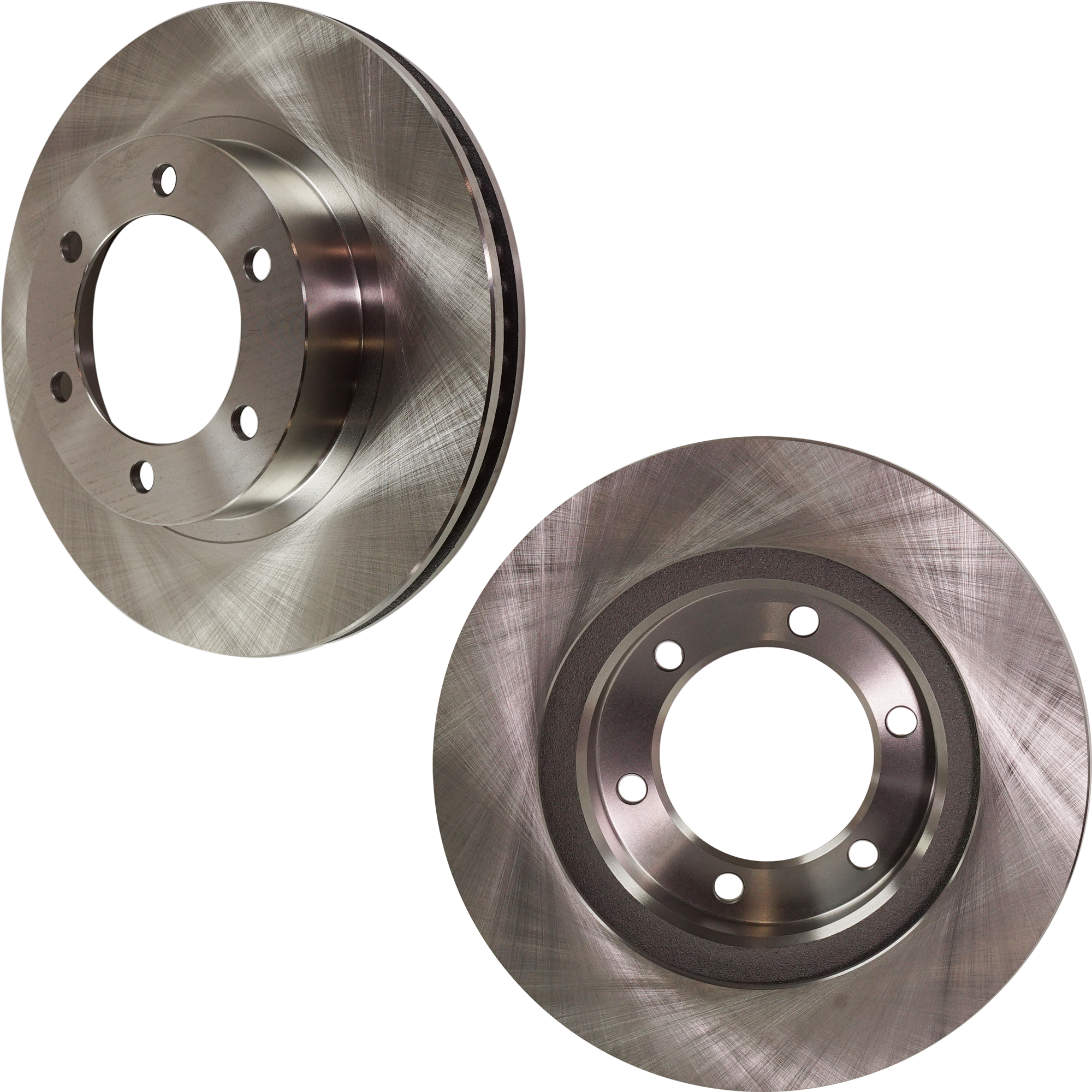 AM 4RUNNER 03-09 TACOMA 05-21 FRONT BRAKE DISC Plain Surface Vented 6 Lugs 2 Wheel Set SKU SET STPT27110003-2 OEM 4351235320-4351235321