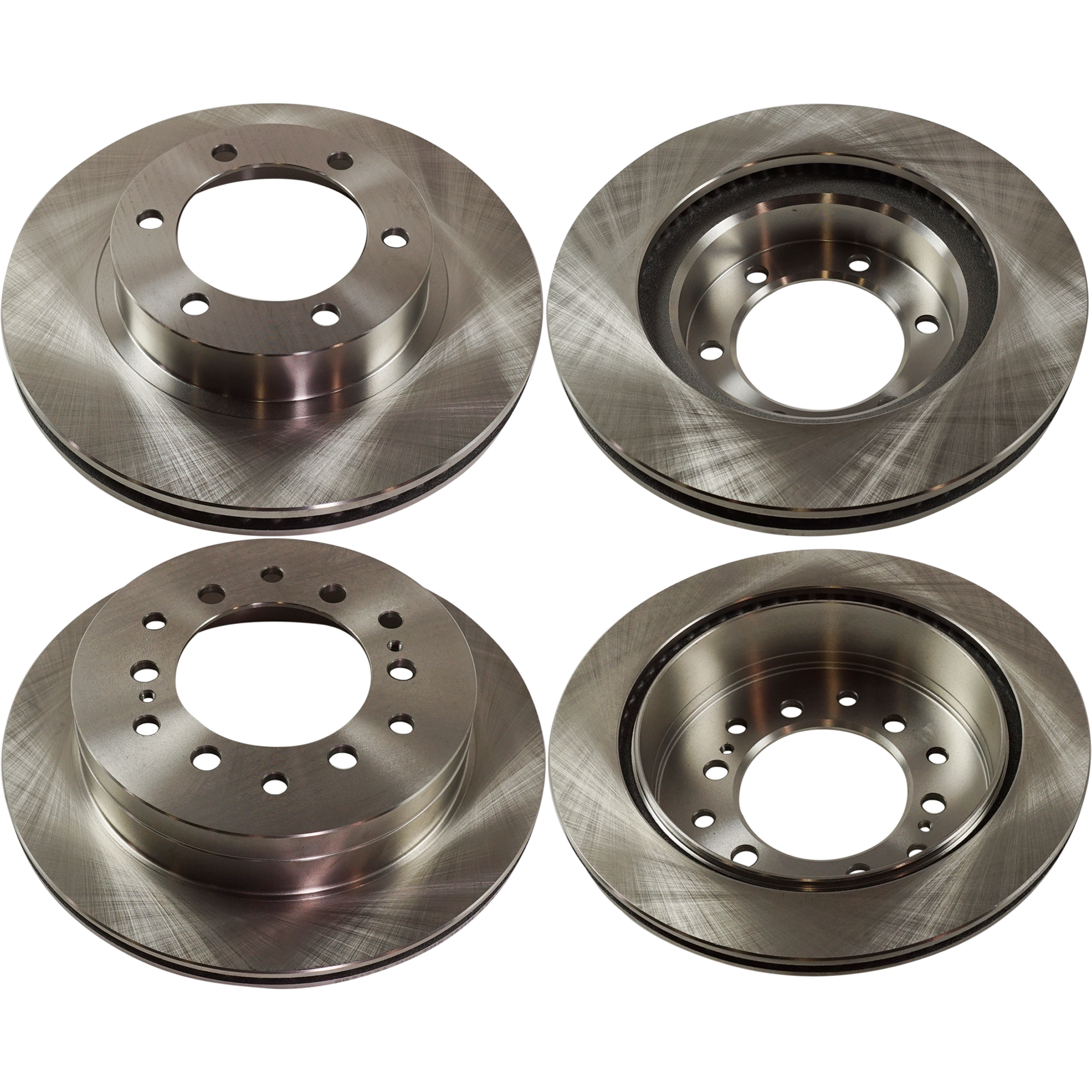 AM 4RUNNER 03-09 FJ CRUISER 07-09 FRONT AND REAR BRAKE DISC Plain Surface Vented 6 Lugs 4 Wheel Set SKU SET STPT27110003-4 B OEM 4243160295-4243160200-42431602