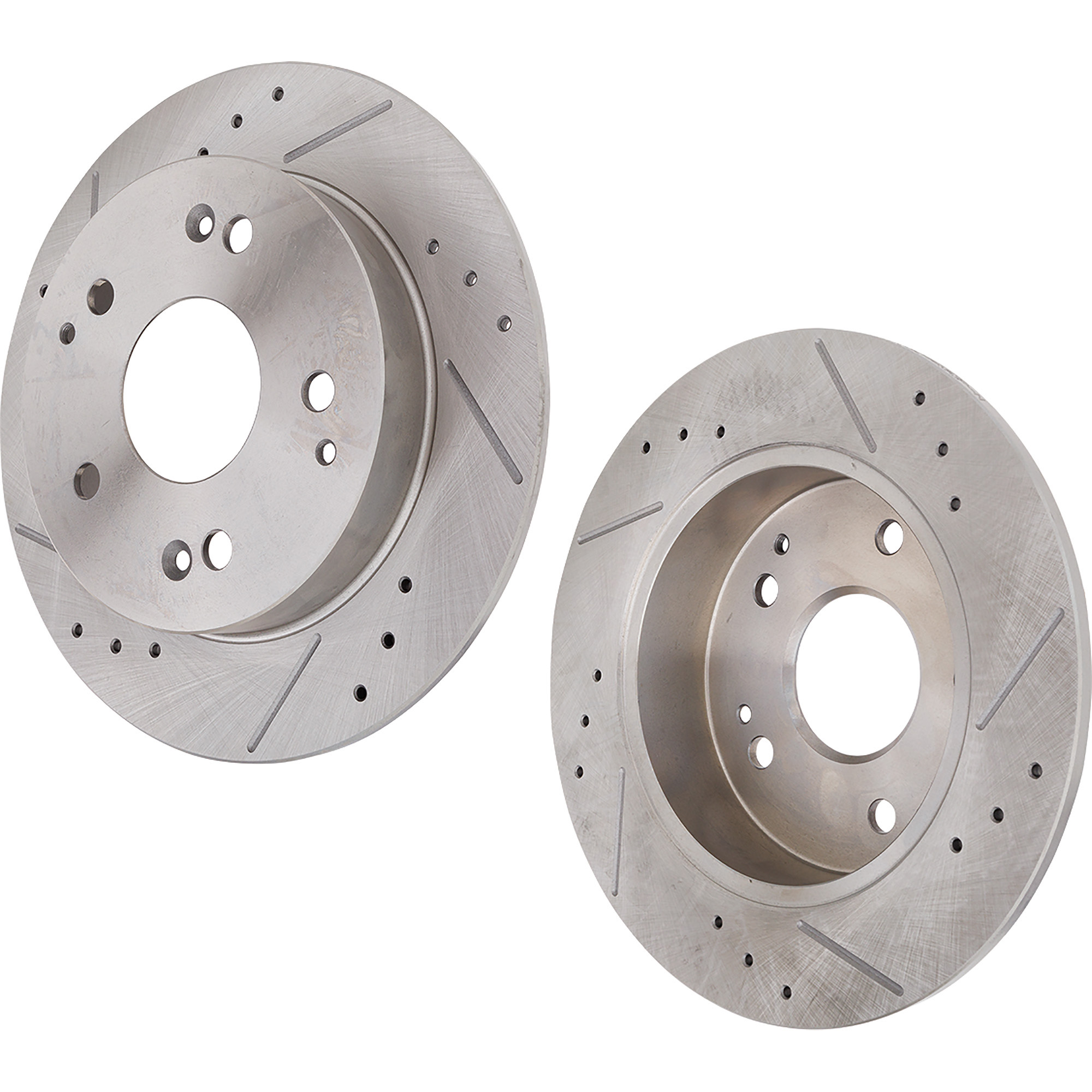 AM CAMRY 92-01 FRONT BRAKE DISC RH AND LH 2.2L Eng. Drilled and Slotted SKU SET STPT27110013DRS2 OEM 370-3291-19735-25357-63250-862