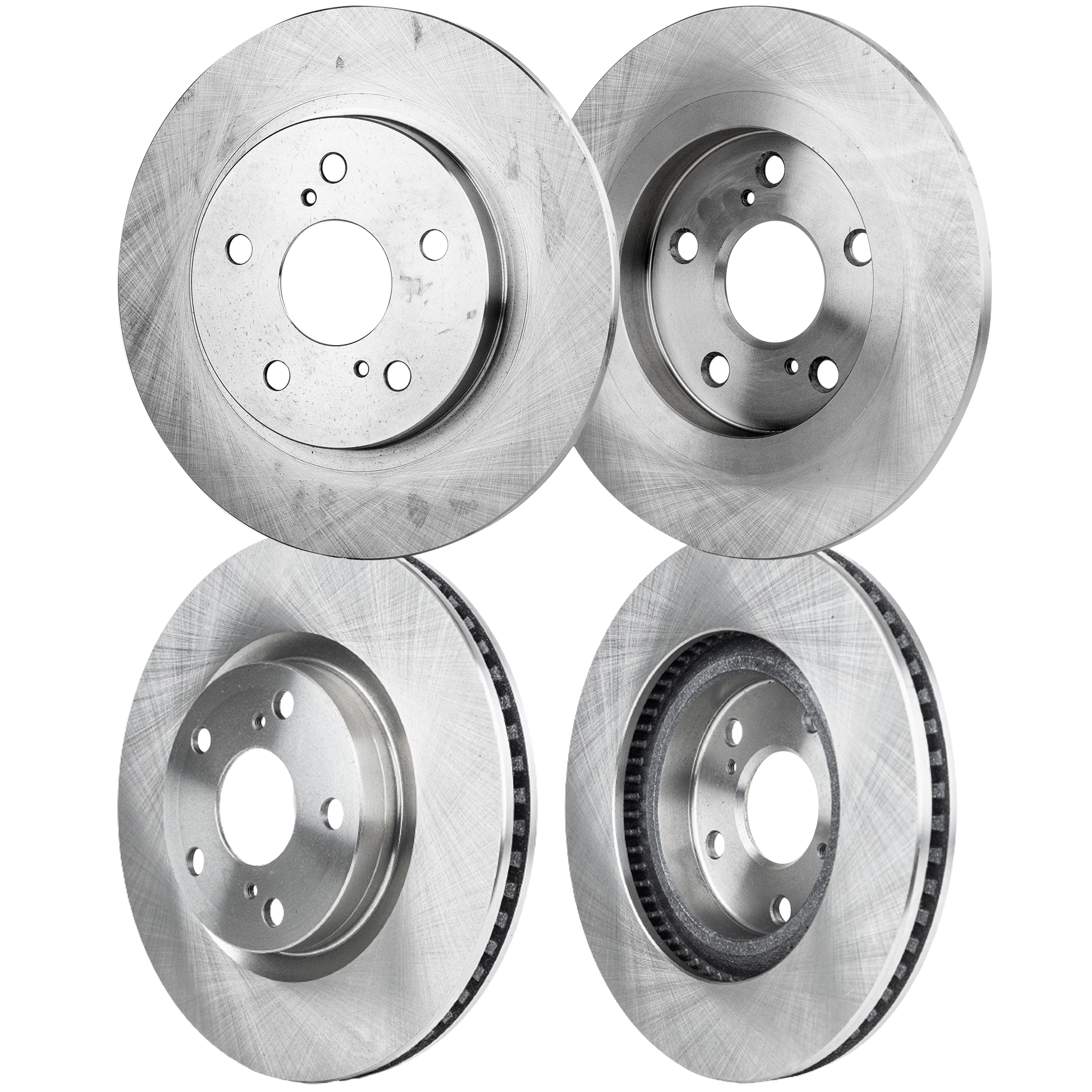 AM MATRIX 09-13 COROLLA IM 17-18 IM 16-16 FRONT AND REAR BRAKE DISC 4 Wheel Set SKU SET STPT27110045-4 C OEM 4243112290-4243102210-19184535