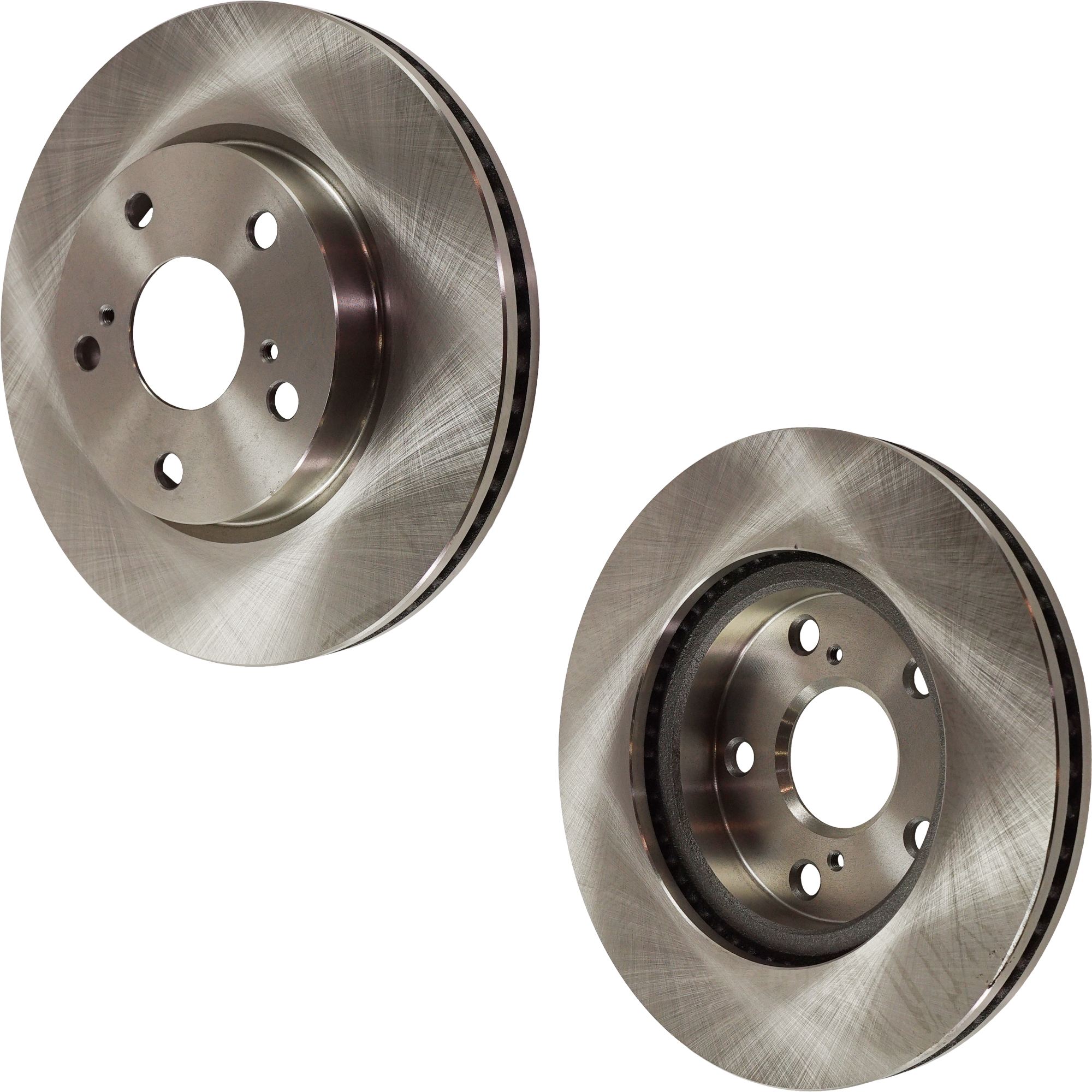 AM RAV4-06-18 FRONT BRAKE DISC RH AND LH Plain Surface Vented 5 Lugs SKU SET STPT27110047-2 OEM 4351242040 CH37A036