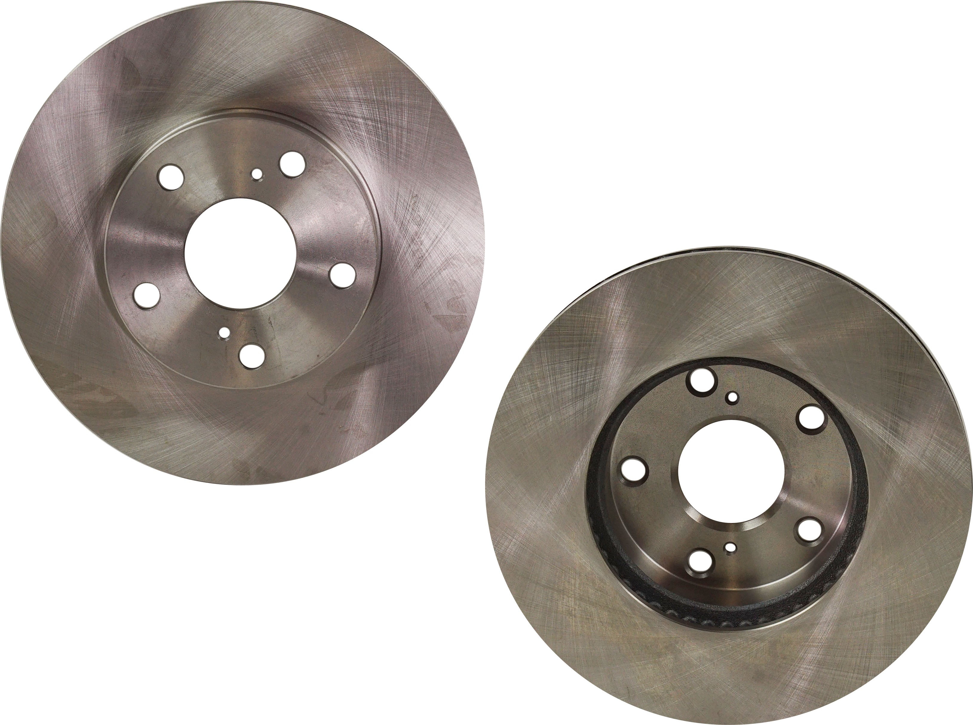 AM TACOMA 05-15 FRONT BRAKE DISC RH AND LH Plain Surface Vented 5 Lugs 2 Wheel Set SKU SET STPT27110052-2 OEM 4351204041
