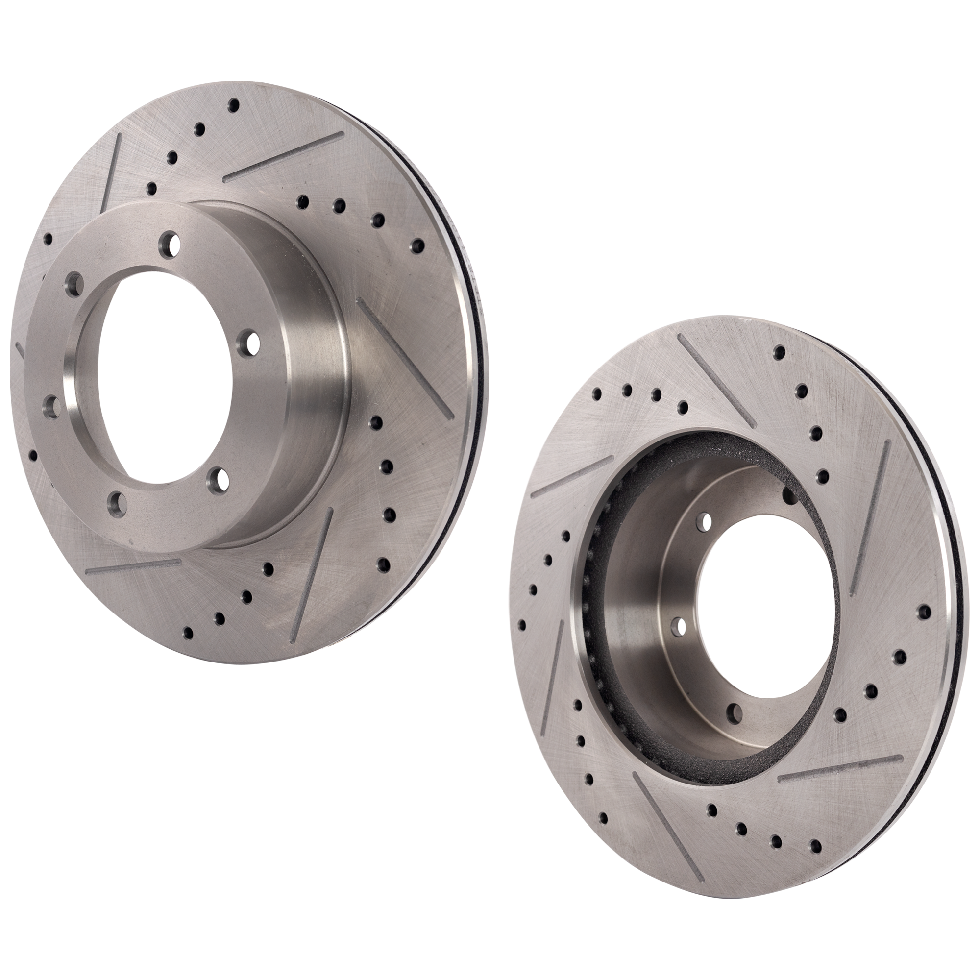AM TOYOTA PICKUP 89-95 FRONT BRAKE DISC RH AND LH Drilled and Slotted SKU SET STPT27110061DRS2 OEM 159-3257-25508-63230-86049-960