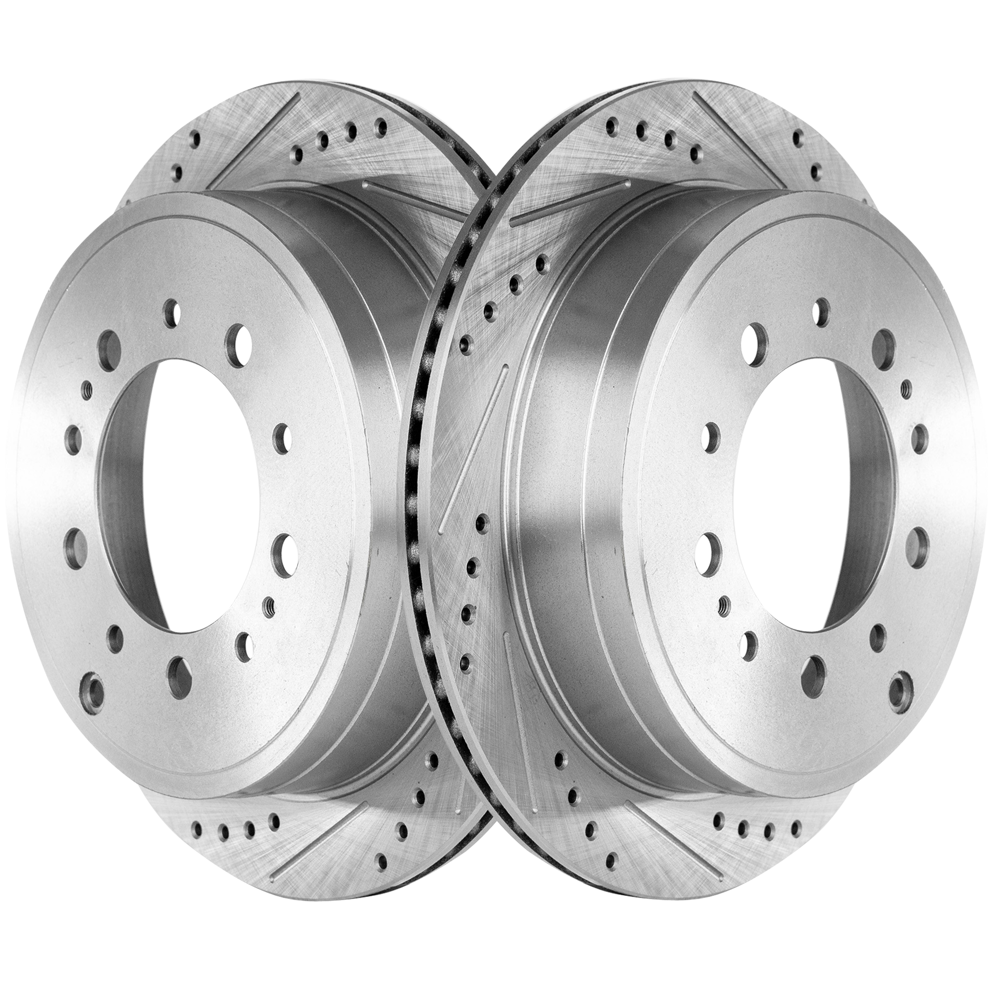 AM TUNDRA 07-21 SEQUOIA 08-21 REAR BRAKE DISC RH AND LH Performance Rotor Drilled and Slotted SKU SET STPT27110065DRS2 OEM 90076137-980584FZN HC31483X