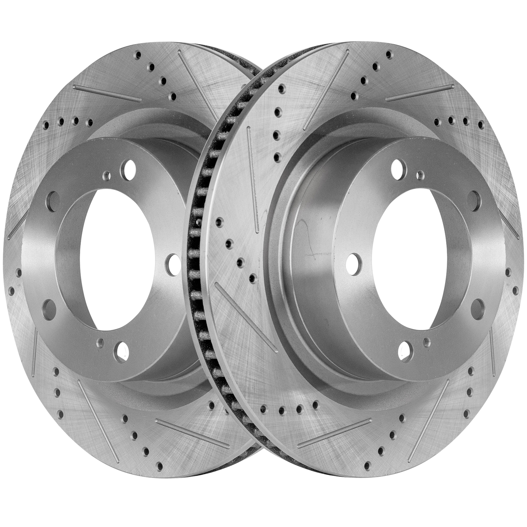 AM TUNDRA 07-21 SEQUOIA 08-21 FRONT BRAKE DISC RH AND LH Performance Rotor Drilled and Slotted SKU SET STPT27110066DRS2 OEM 90076136-980583FZN HC31482X