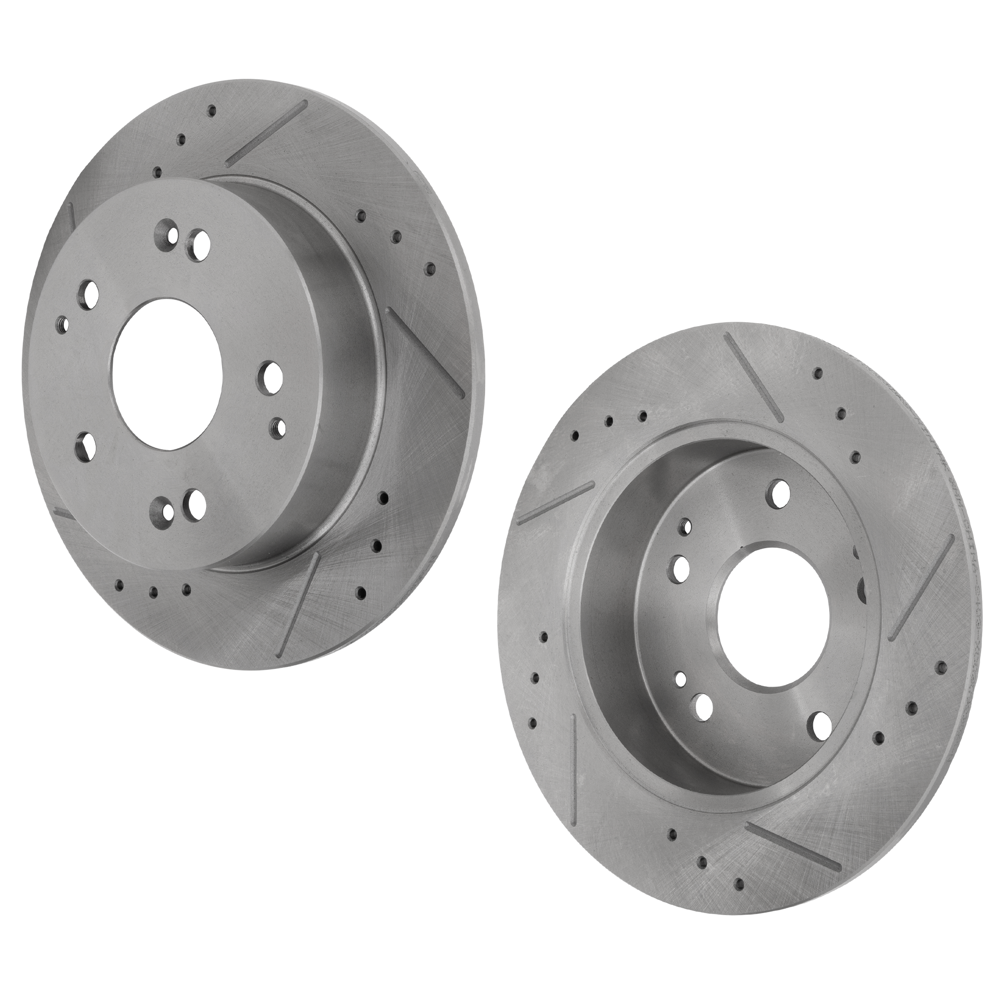 AM BEETLE JETTA 98-10 REAR BRAKE DISC RH AND LH Drilled and Slotted SKU SET STPV27110004DRS2 OEM 19911-34144-96779-117235-14523