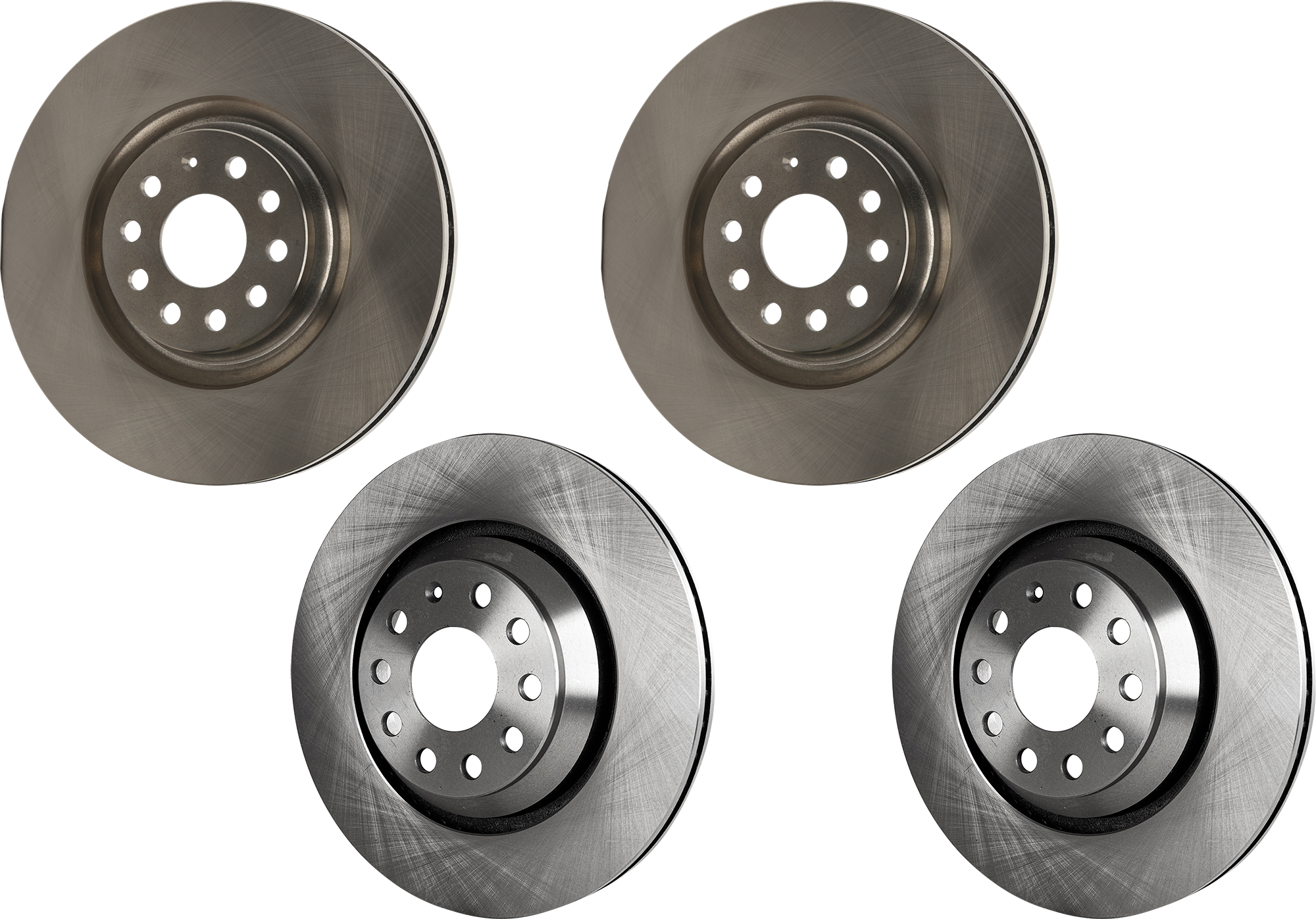 AM CC 12-16 GTI 15-23 FRONT AND REAR BRAKE DISC 4 Wheel Set SKU SET STPV27110005-4 OEM 1K0615301AD 1K0615601N