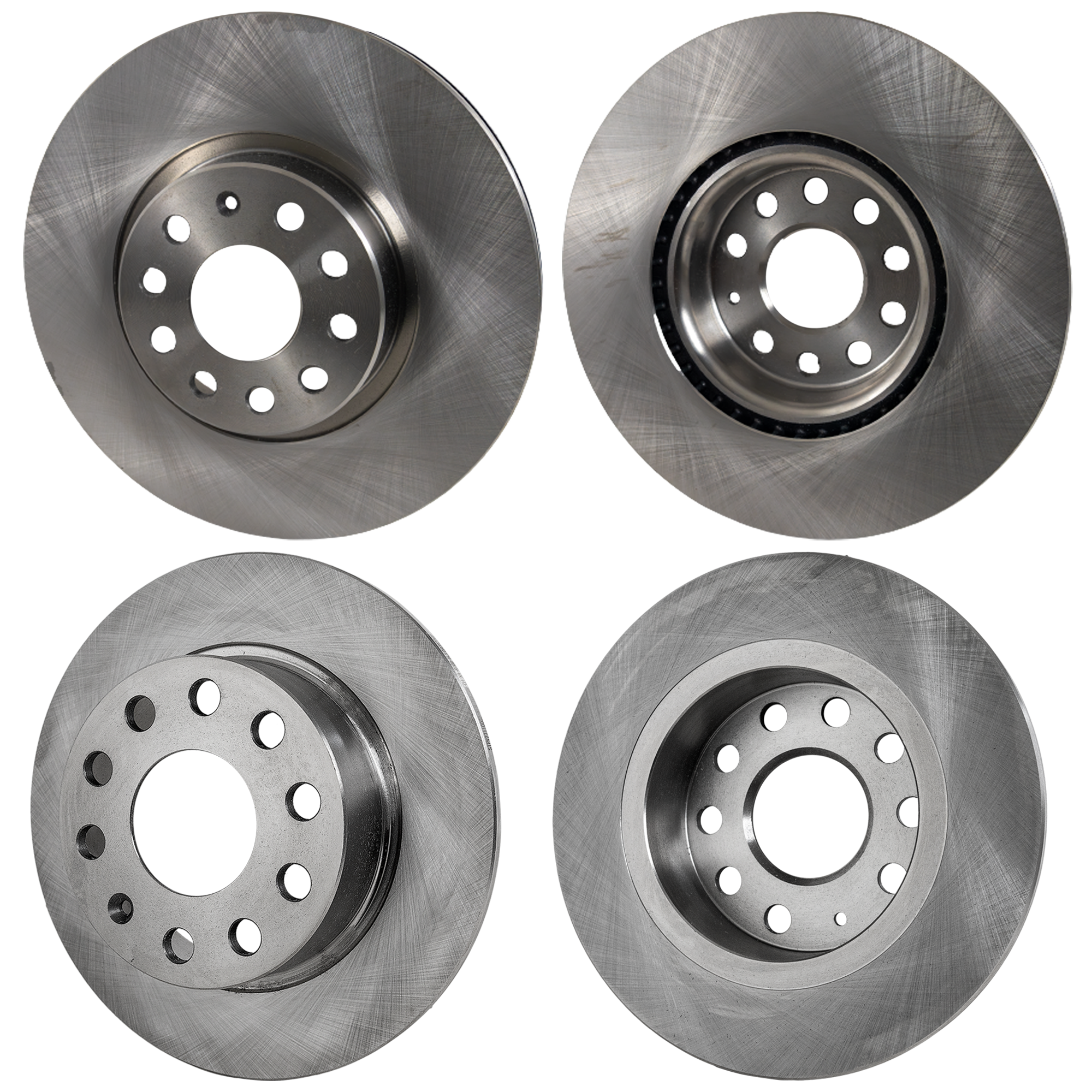 AM A3-13-13 BEETLE 13-17 FRONT AND REAR BRAKE DISC 4 Wheel Set SKU SET STPV27110014-4 E OEM 1K0615601K 1K0615301AA