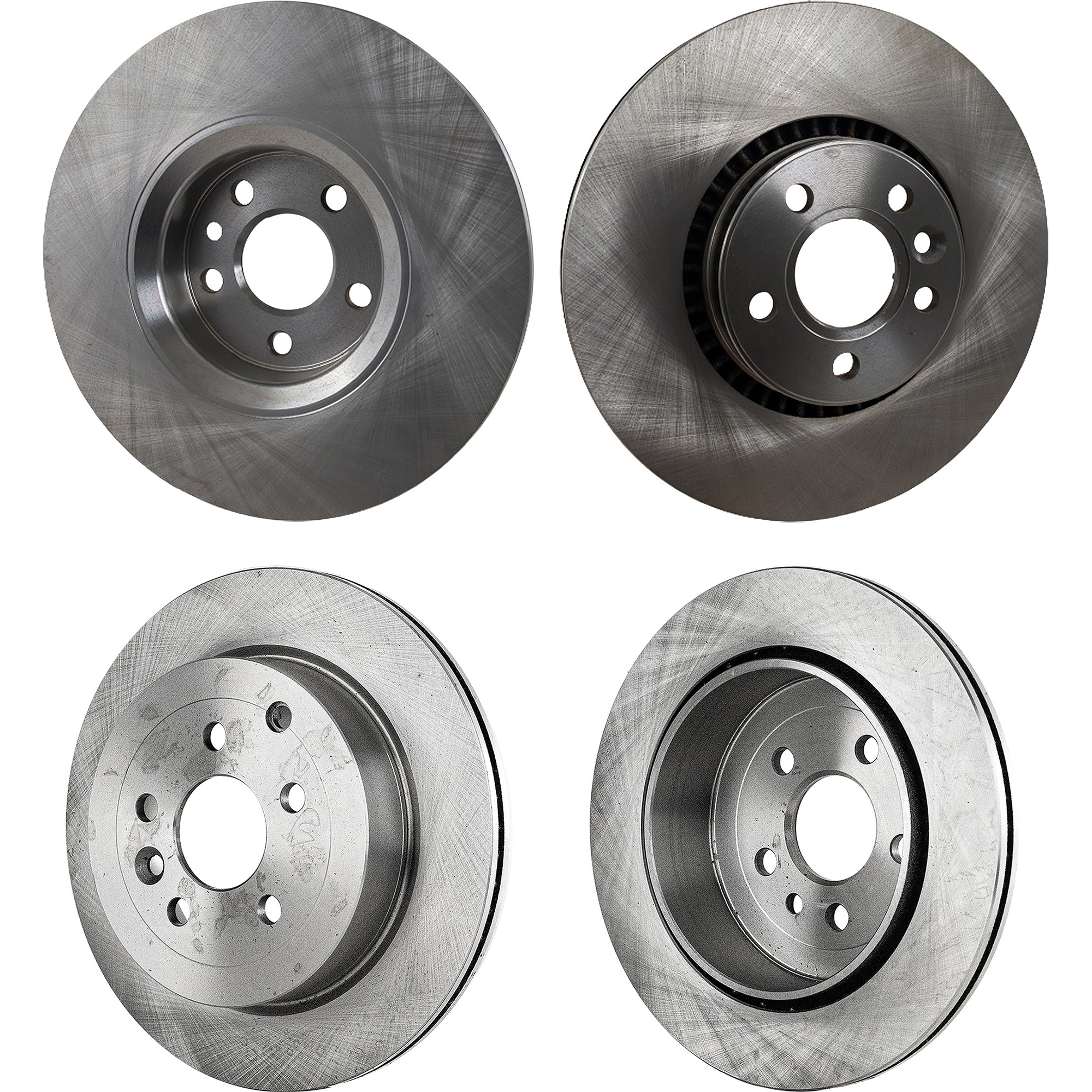 AM LR2-08-12 FRONT AND REAR BRAKE DISC 4 Wheel Set SKU SET STPV27110038-4 A OEM 34379-45500-850087-60011017-34