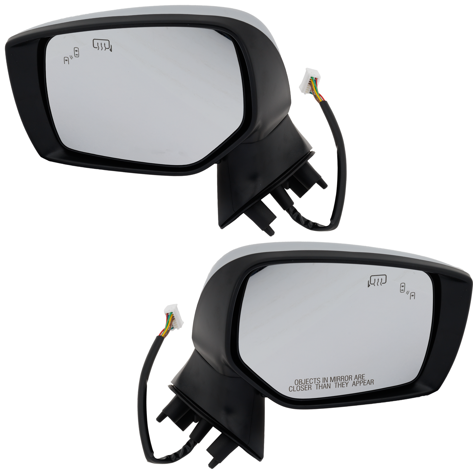 AM LEGACY OUTBACK 15-17 MIRROR RH AND LH Power Manual Folding Heated w Signal Light BSD Side Object Sensor No Memory To 3-17 Chrome SKU SET SU02CR S Partslink SU1320174 SU1321174 OEM 91036AL20B PFM 91036AL21A PFM