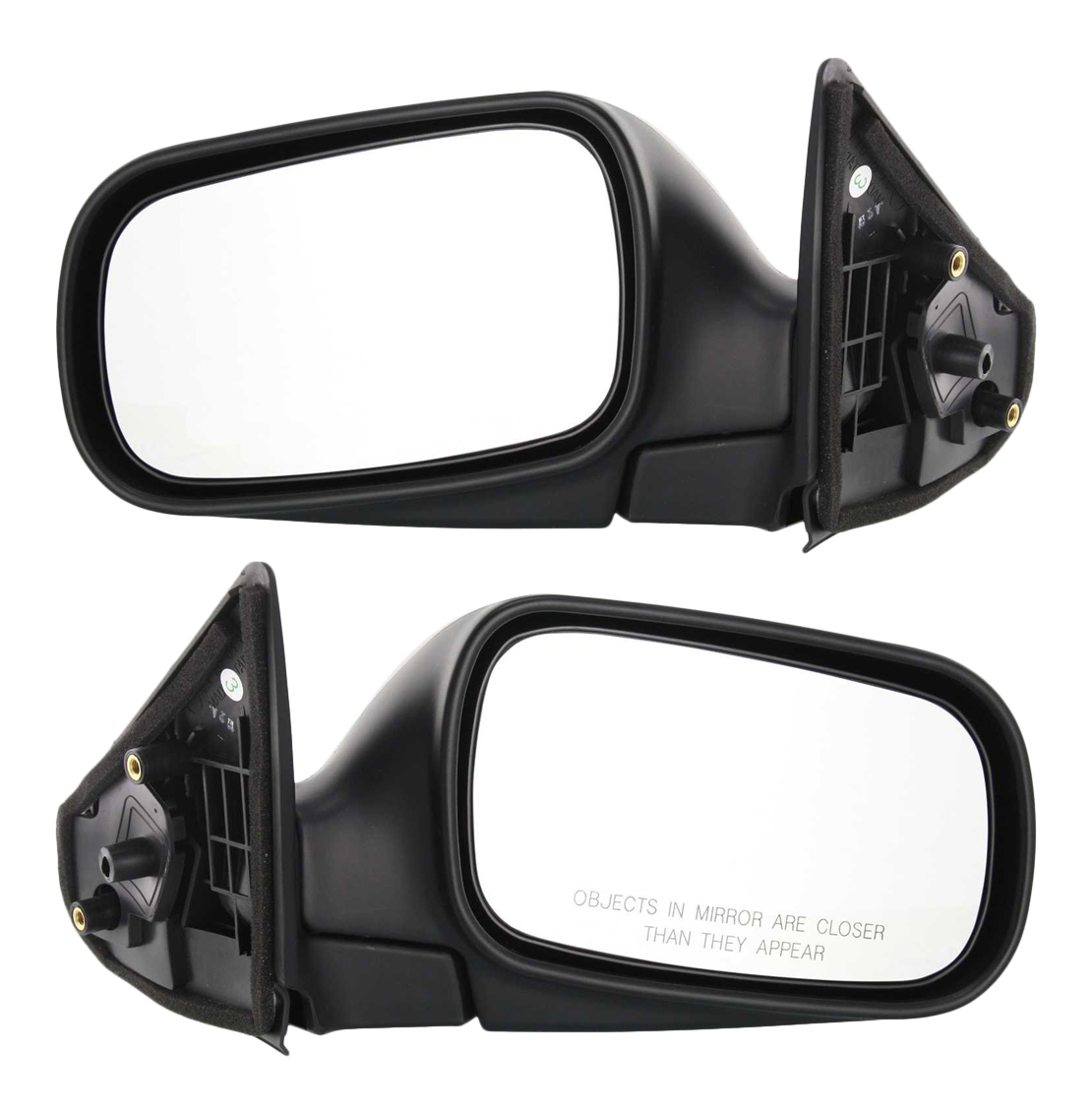 AM LEGACY 95-99 MIRROR RH AND LH Manual Adjust Manual Folding Non Heated Paintable Base L Model SKU SET SU10R Partslink SU1320102 SU1321102 OEM 91031AC491-91031AC501