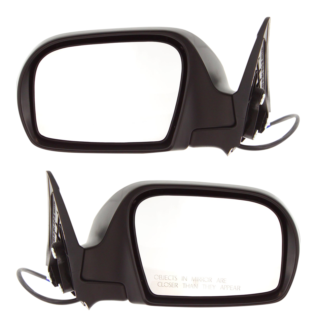 AM IMPREZA 08-11 MIRROR RH AND LH Power Manual Folding Non Heated Textured Black SKU SET SU15ER Partslink SU1320113 SU1321113 OEM 91036FG080-91036FG090