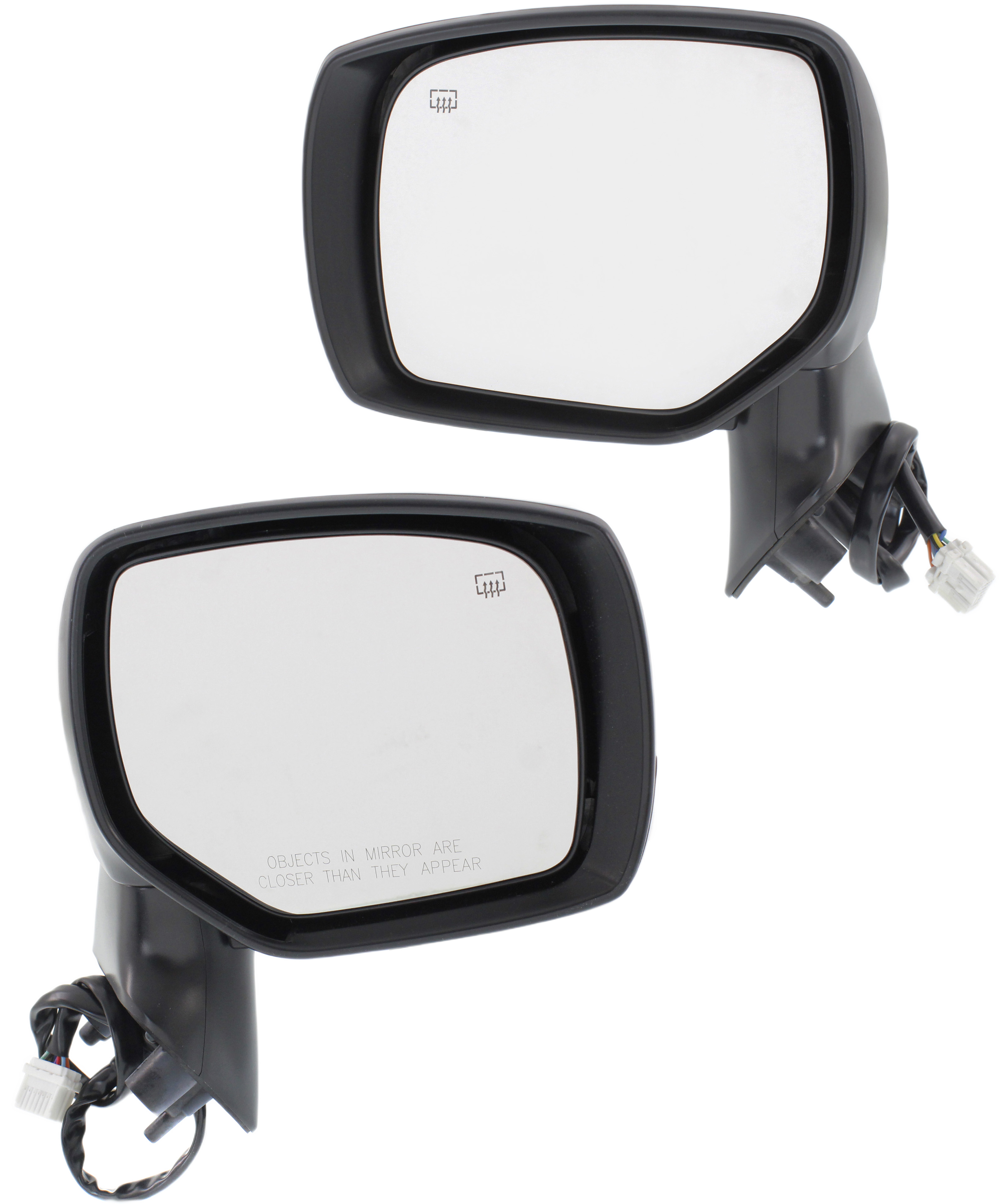 AM FORESTER 14-18 MIRROR RH AND LH Power Manual Folding Heated Paintable Textured 2 Caps No Signal Light SKU SET SU41ER OEM 91036SG322 PFM 91036SG332 PFM