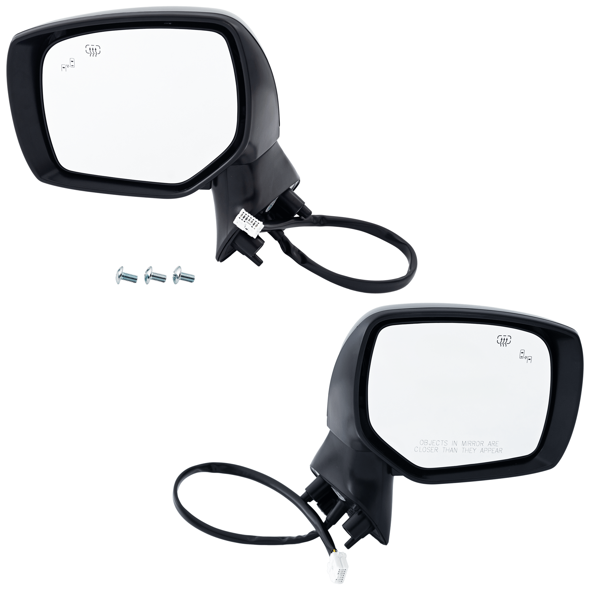 AM FORESTER 17-18 MIRROR RH AND LH Power Manual Folding Heated Paintable w BSD No Auto dimming and Signal Light 1 Cap SKU SET SU75ER Partslink SU1320160 SU1321160 OEM 91036SG922 PFM 91036SG932 PFM