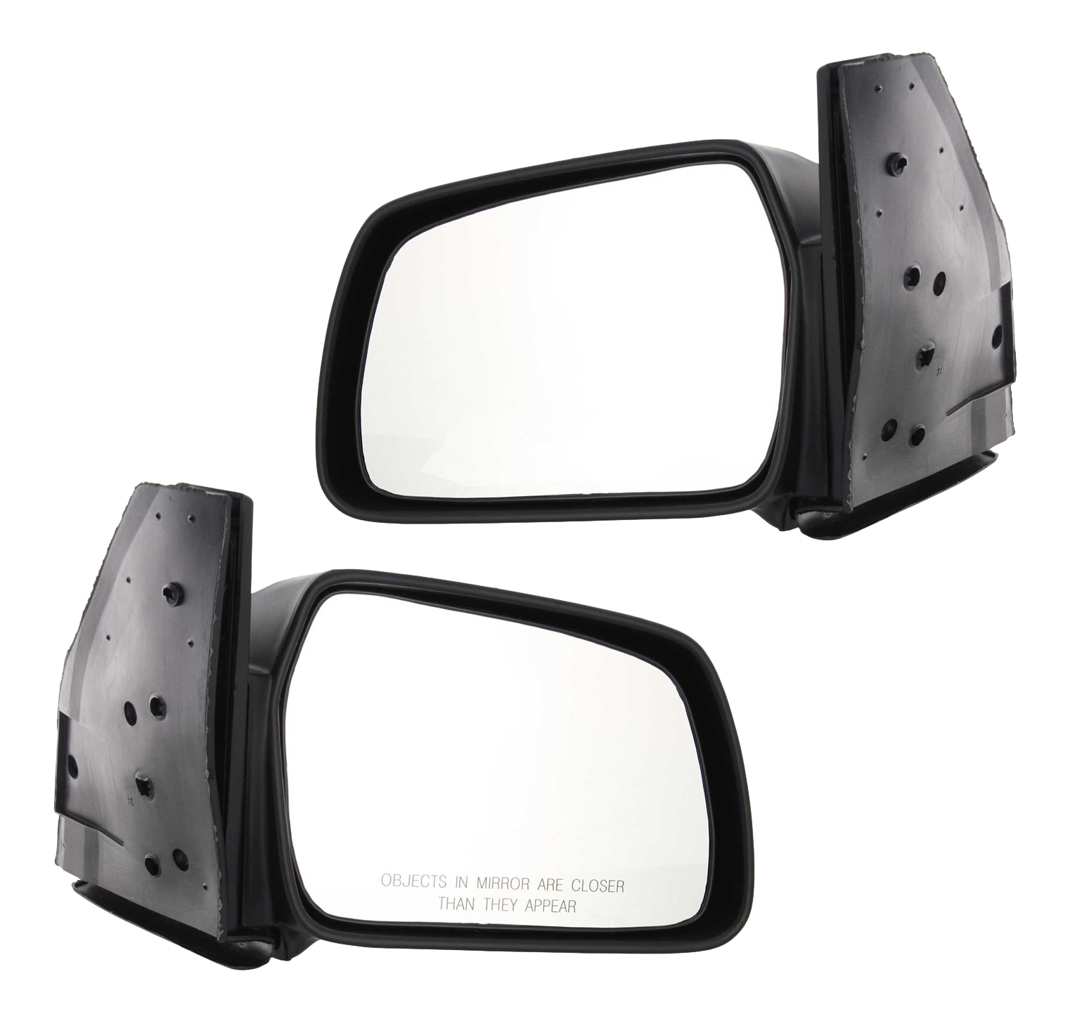 AM SIDEKICK 89-98 MIRROR RH AND LH Manual Adjust Non Folding Non Heated Paintable 2 Door SKU SET SZ11R Partslink SZ1320101 SZ1321101 OEM 8470165A015PK 8470265A015PK