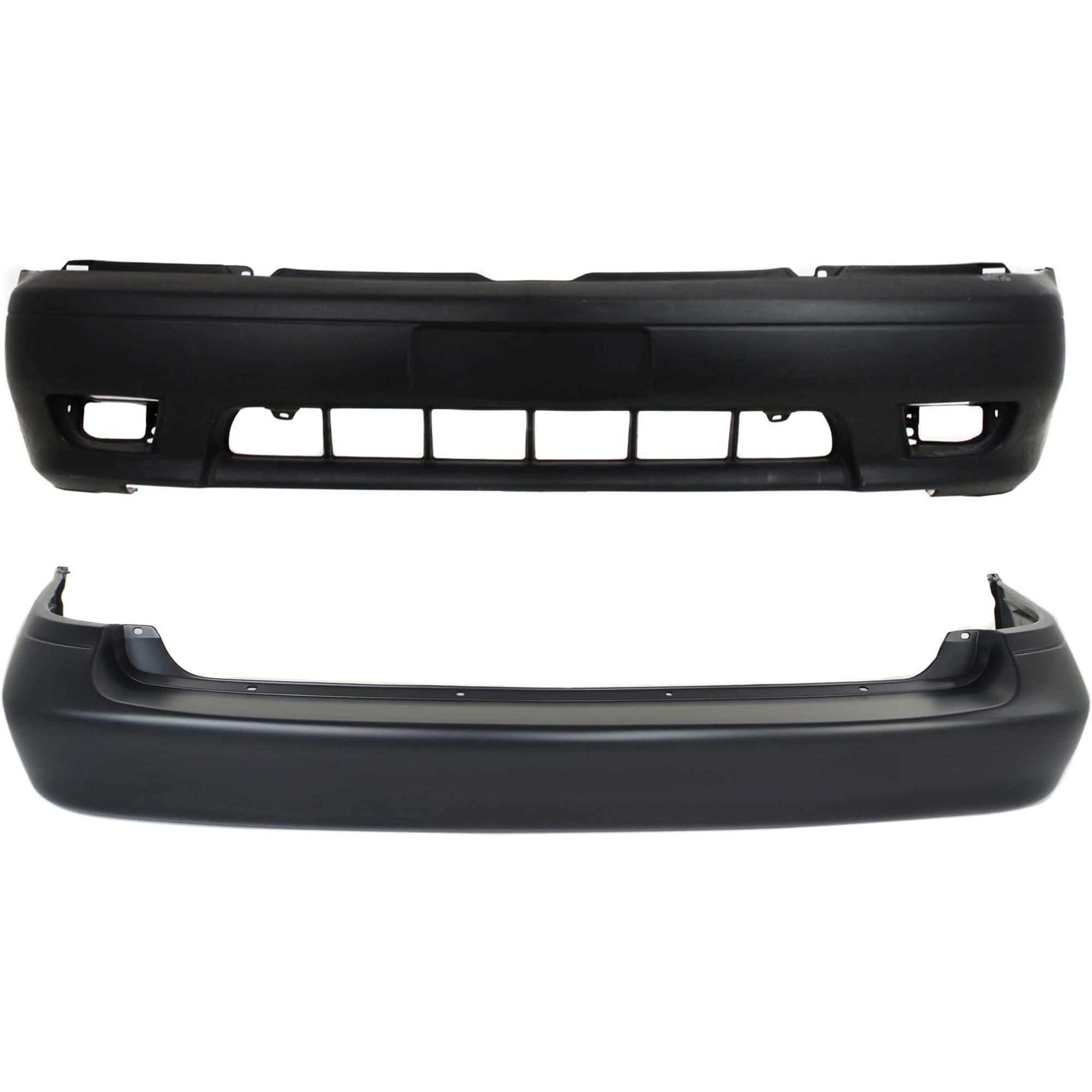 AM SIENNA 01-03 FRONT AND REAR BUMPER COVER Primed w o parking aid sensor holes SKU SET T010311