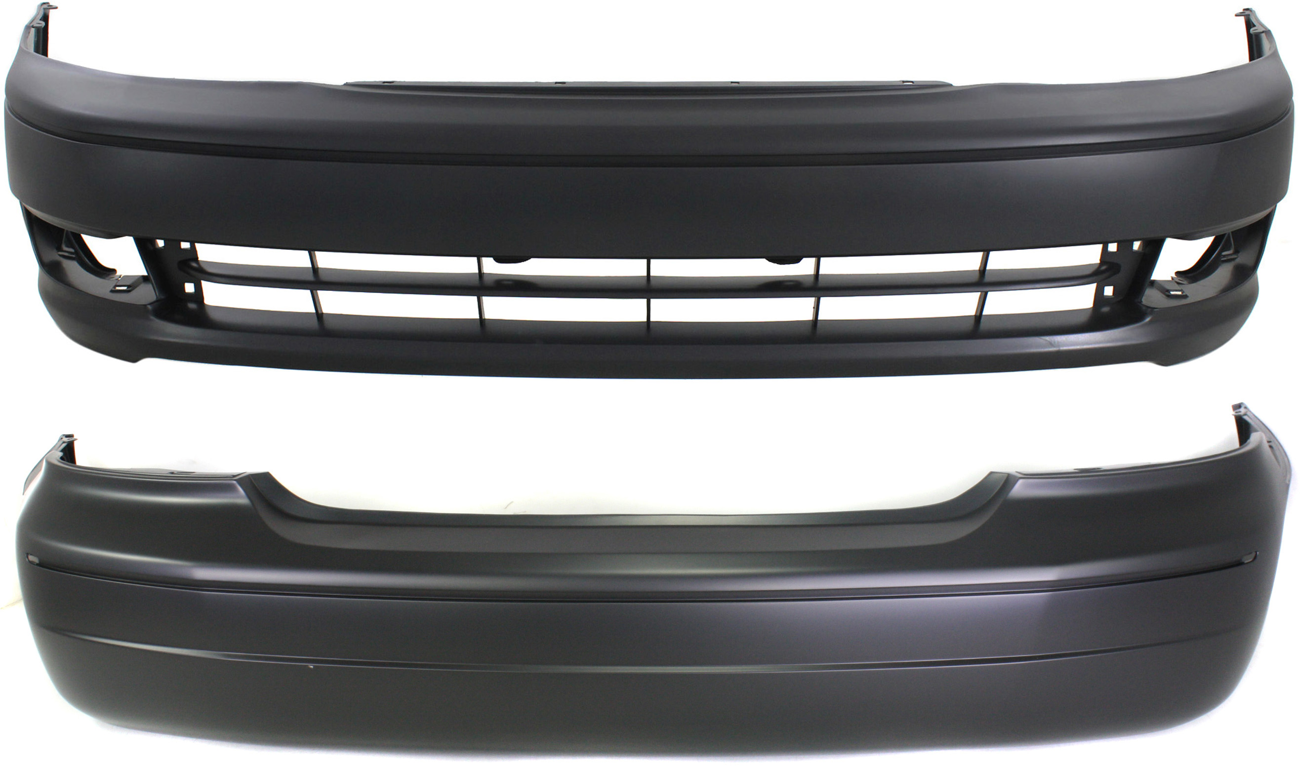 AM AVALON 03-04 FRONT AND REAR BUMPER COVER Set of 2 Primed SKU SET T010319P 2 Partslink TO1100191 TO1000251 OEM 52159AC903-5211907902
