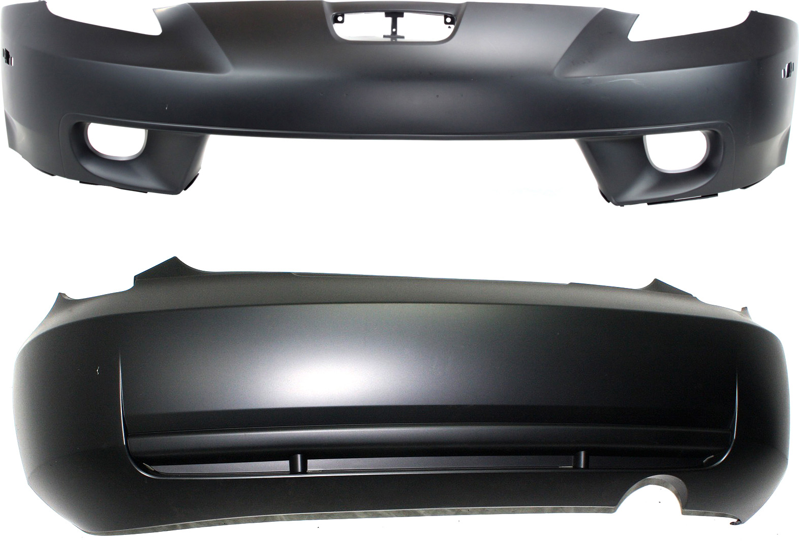 AM CELICA 00-02 FRONT AND REAR BUMPER COVER Primed SKU SET T010329P 2 Partslink TO1100196 TO1000208 OEM 5215920942-5211920943