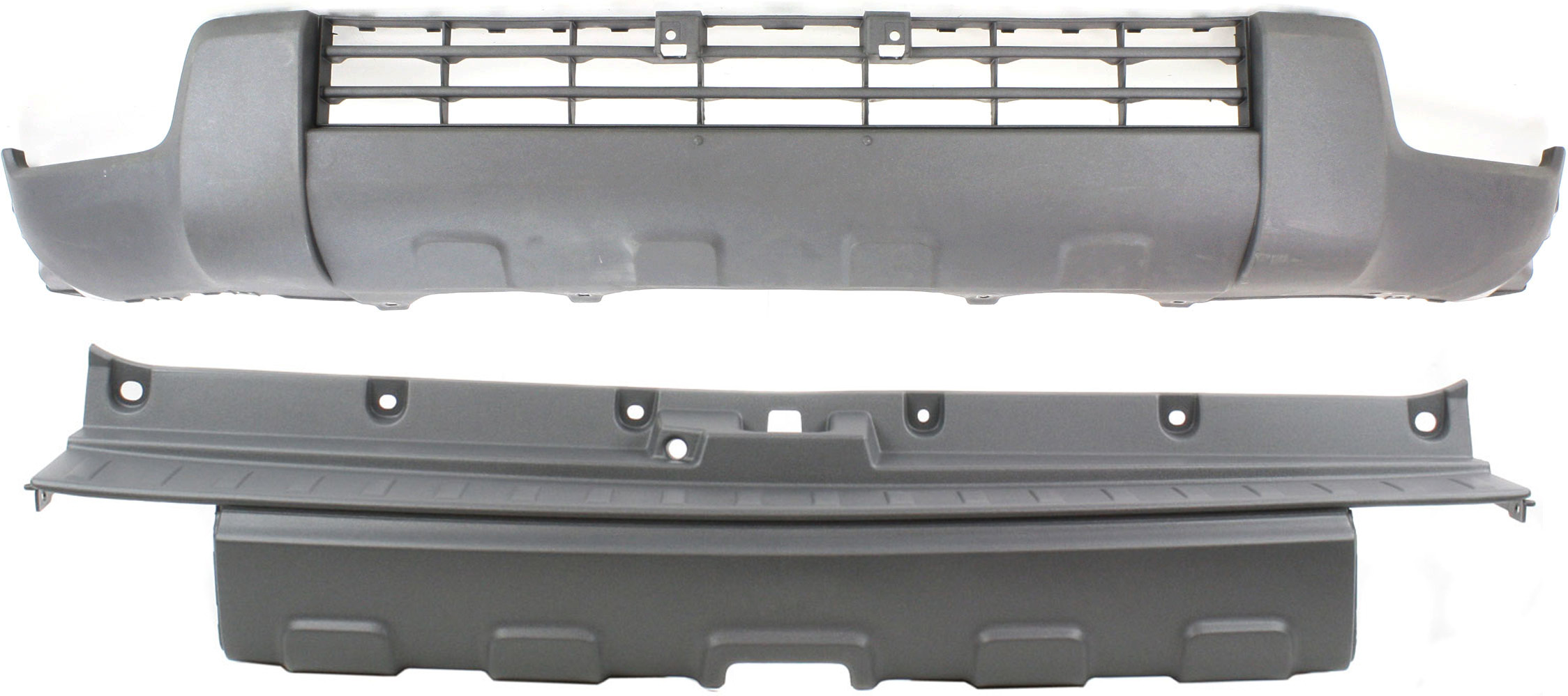 AM 4RUNNER 03-05 FRONT AND REAR BUMPER COVER SKU SET T010334-2 Partslink TO1015102 TO1100214 OEM 5212935020-5215935100