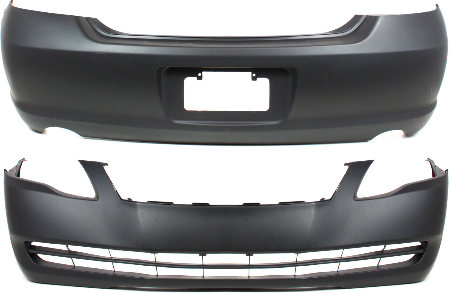AM AVALON 05-05 FRONT AND REAR BUMPER COVER Set of 2 Primed XL Model SKU SET T010349P 2 Partslink TO1000308 TO1100232 OEM 52119AC912-52159AC904